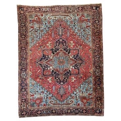 Antique Heriz Carpet 3.96m x 2.93m