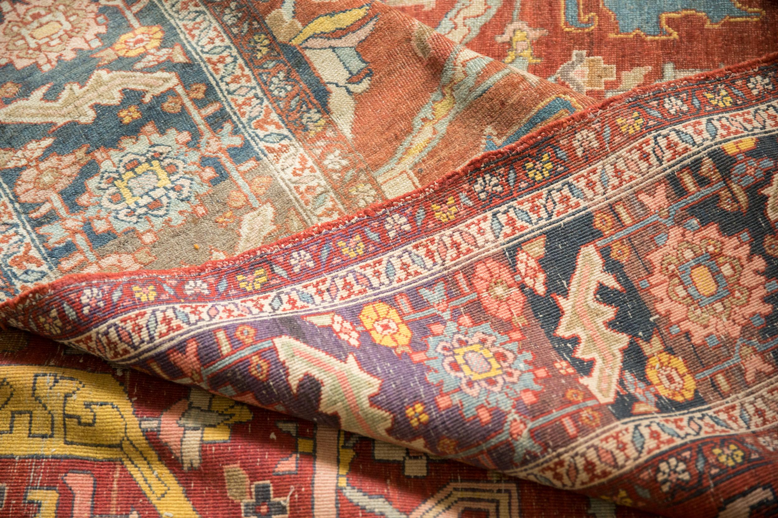 Antique Heriz Carpet For Sale 9