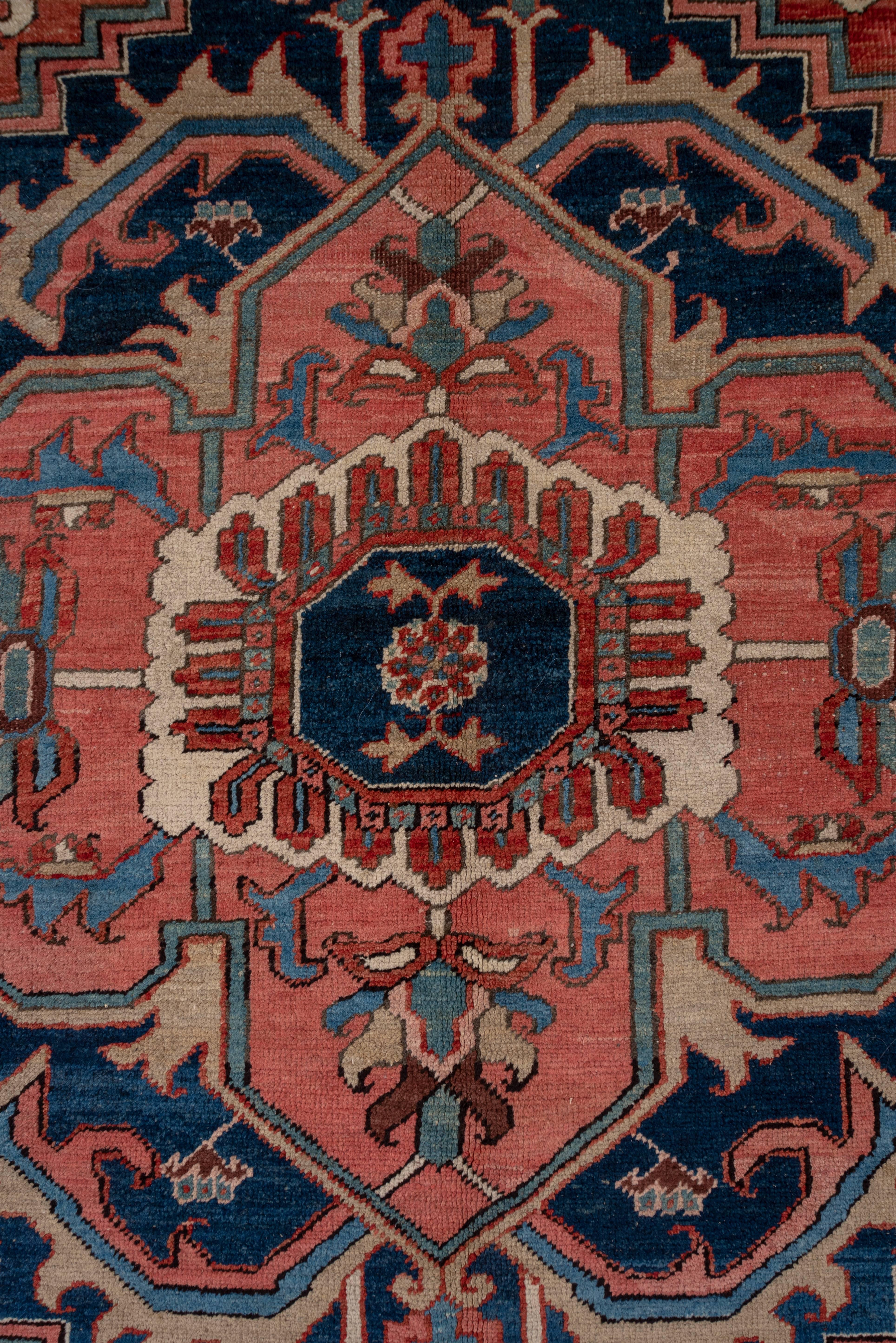 Hand-Knotted Antique Heriz Carpet