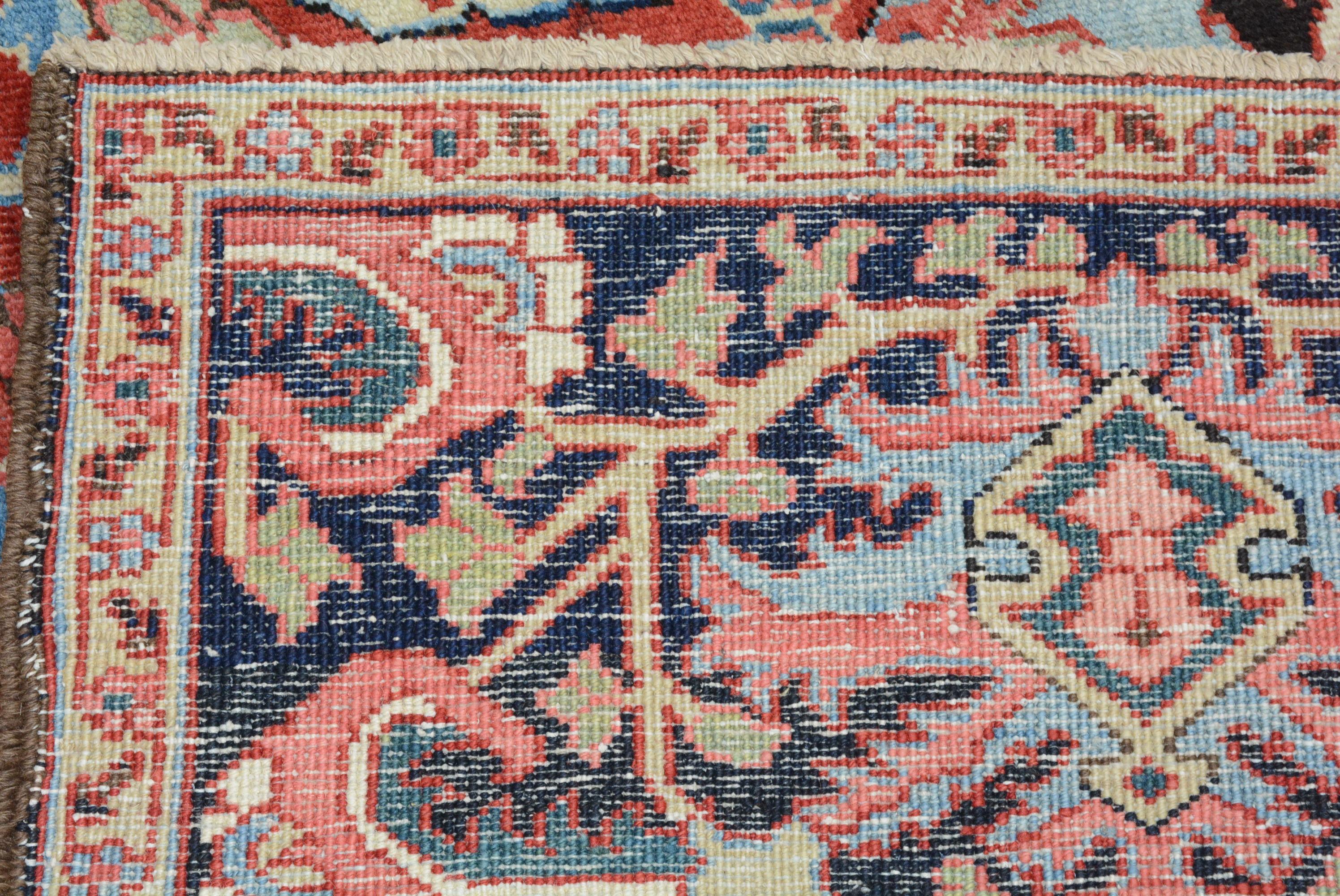 Wool Antique Heriz Carpet For Sale