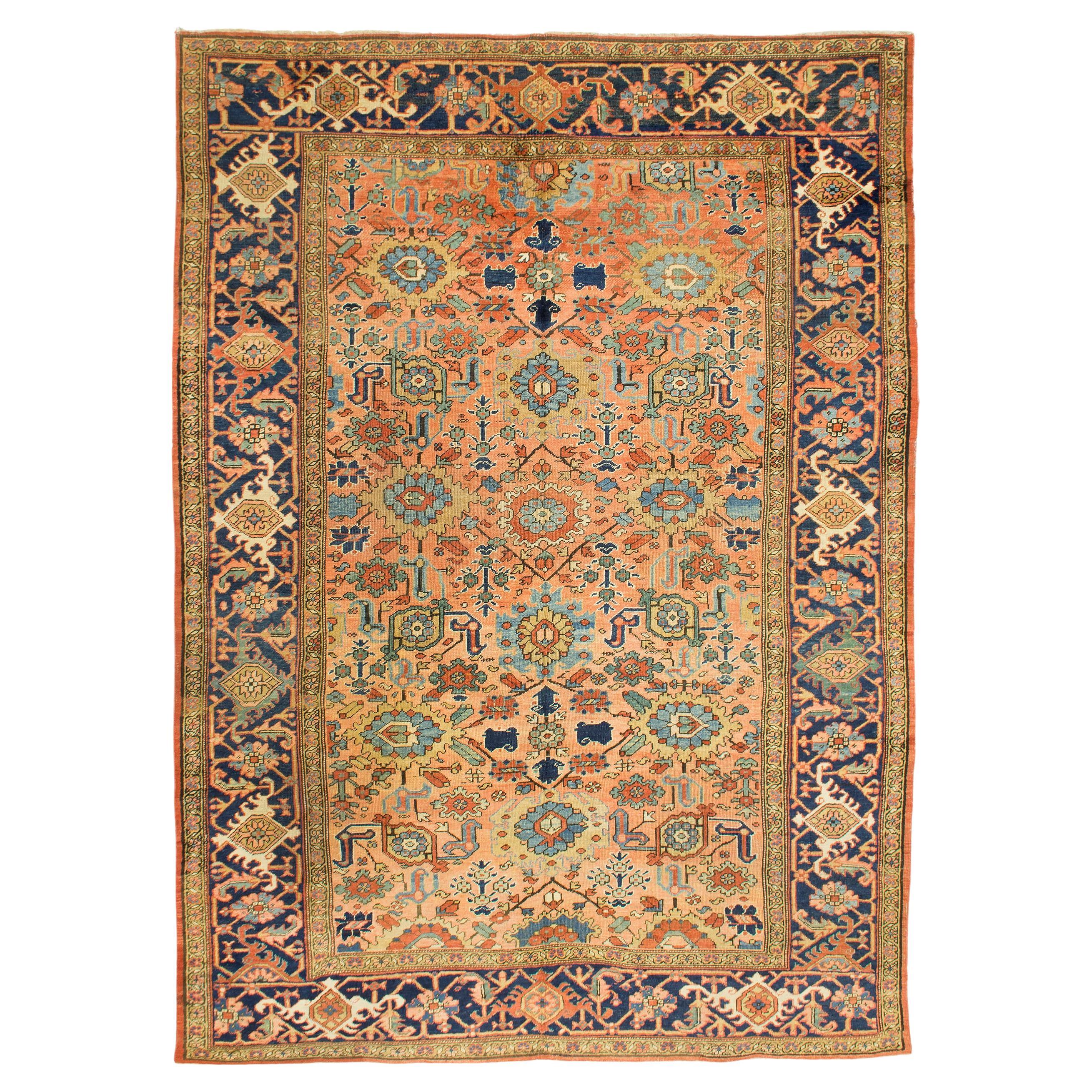 Antique Heriz Carpet For Sale