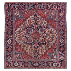 Antique Heriz Carpet - Late 19th Century