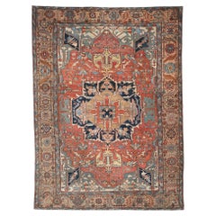 Antique Heriz Carpet - Late 19th Century