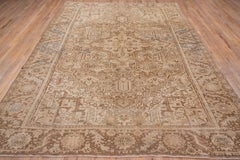 Antique Heriz Carpet, Neutral Palette