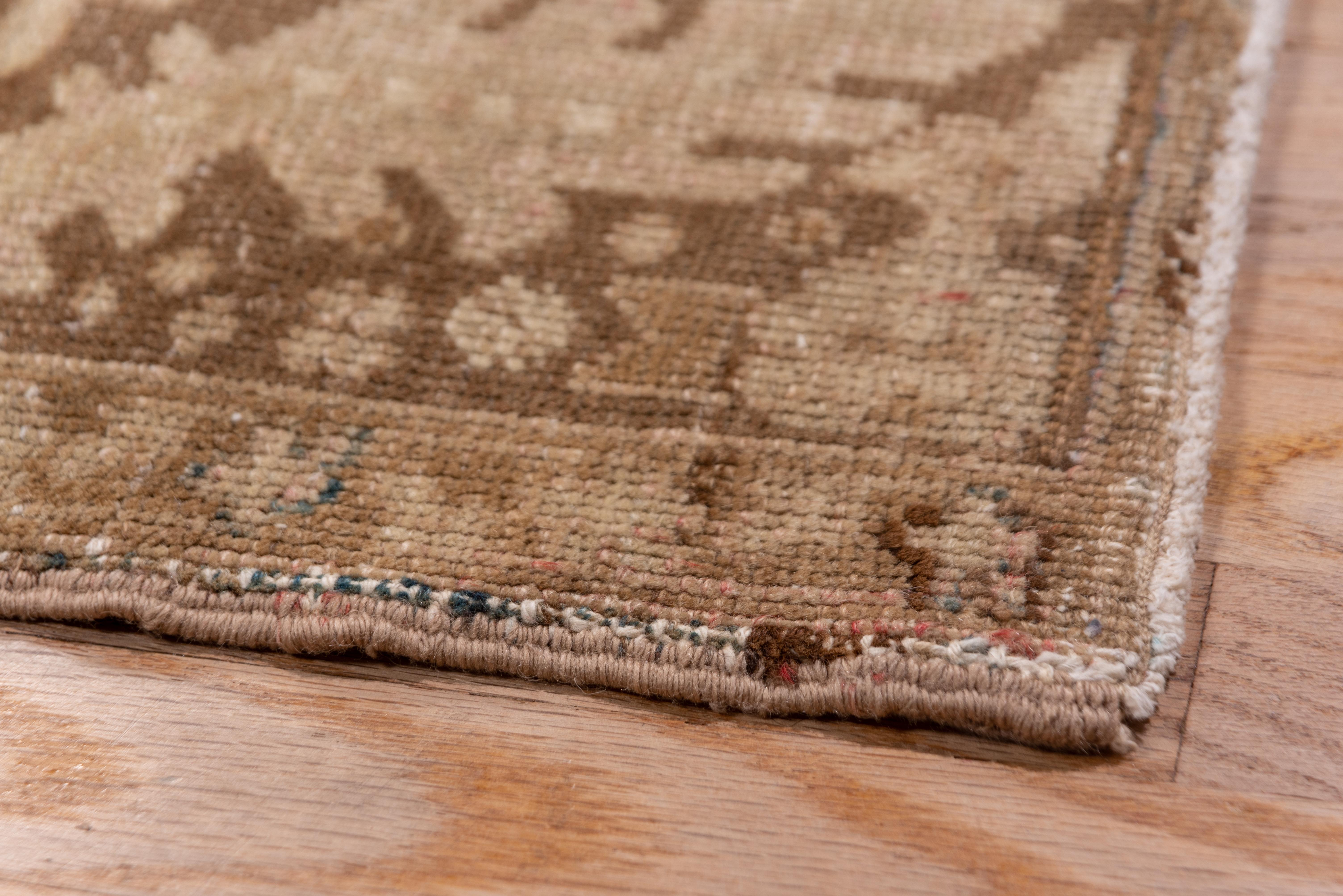 Hand-Knotted Antique Heriz Carpet, Neutral Palette