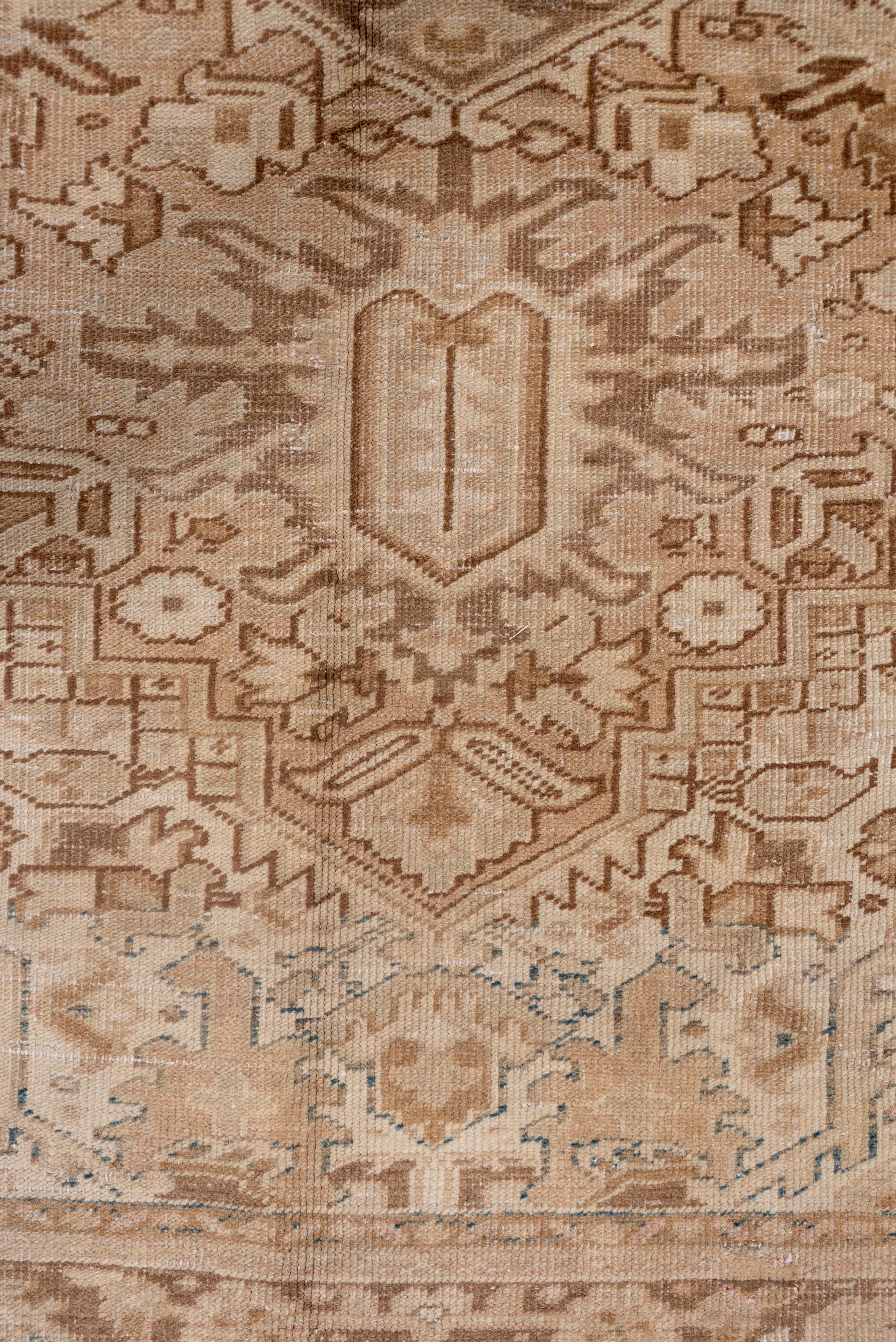 Wool Antique Heriz Carpet, Neutral Palette