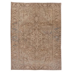 Antique Heriz Carpet, Neutral Palette