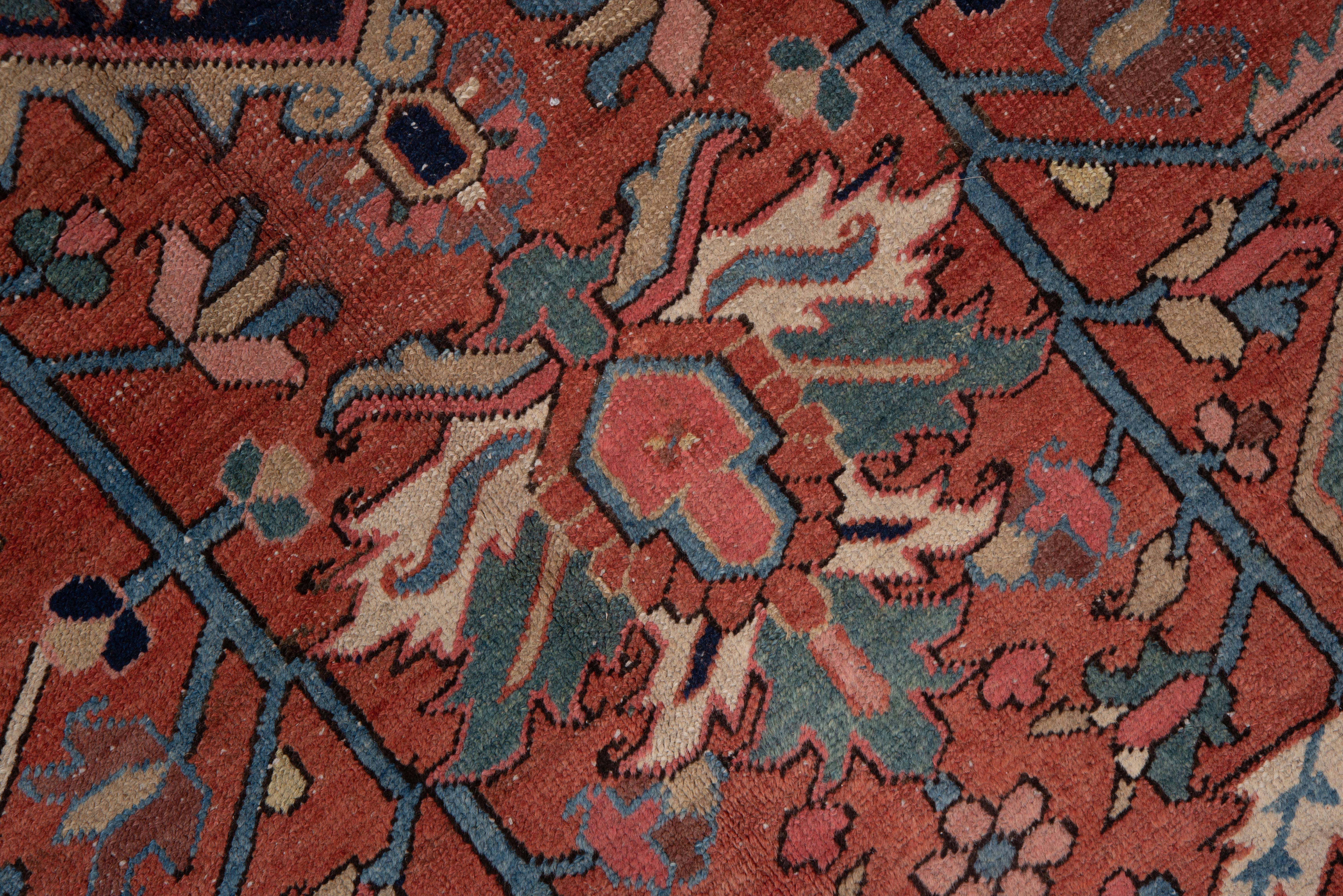 Heriz Serapi Antique Heriz Carpet, Soft Palette, circa 1920s For Sale