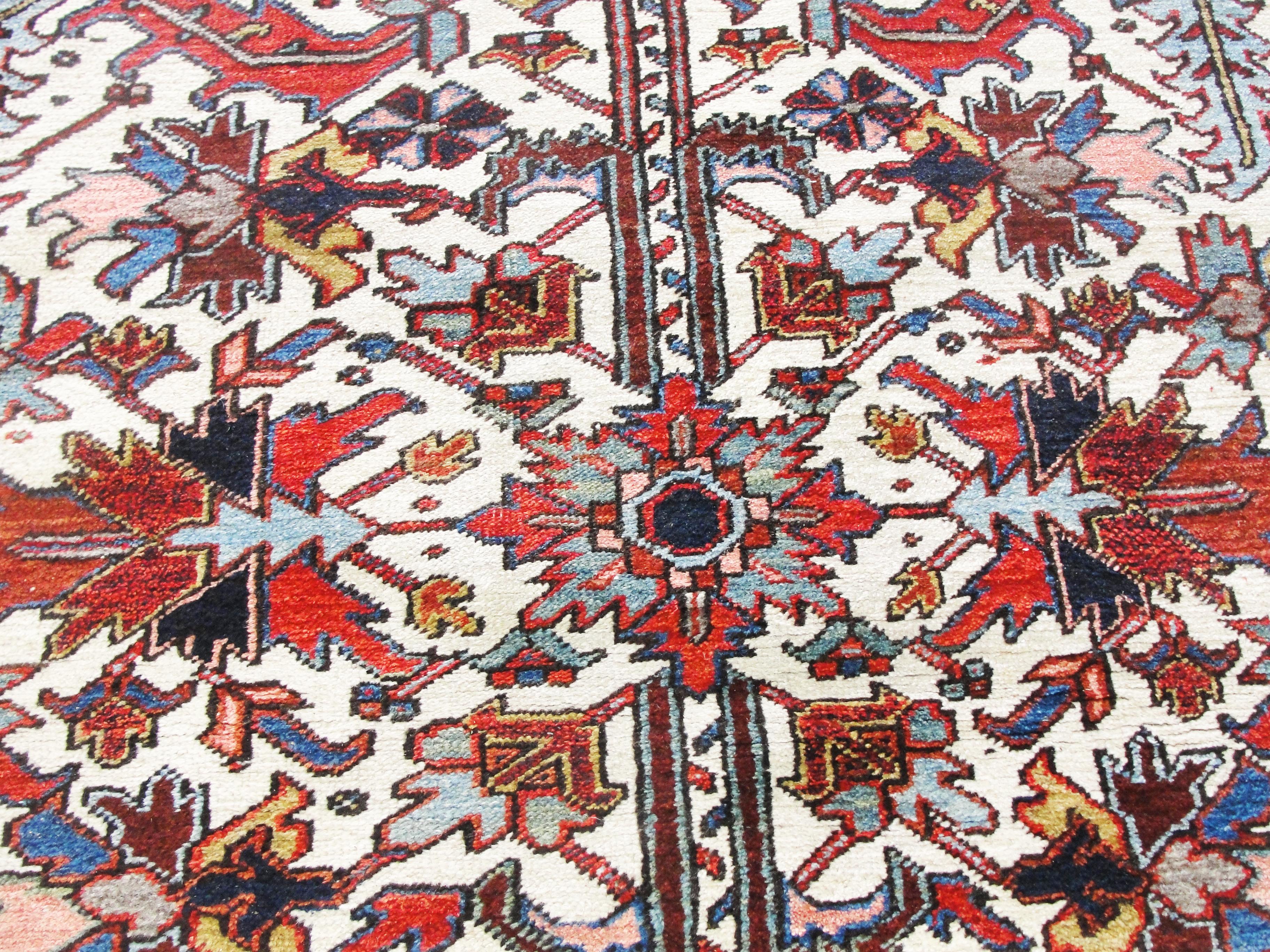 Persian Antique Heriz Carpet, Tree of Life Excellent For Sale