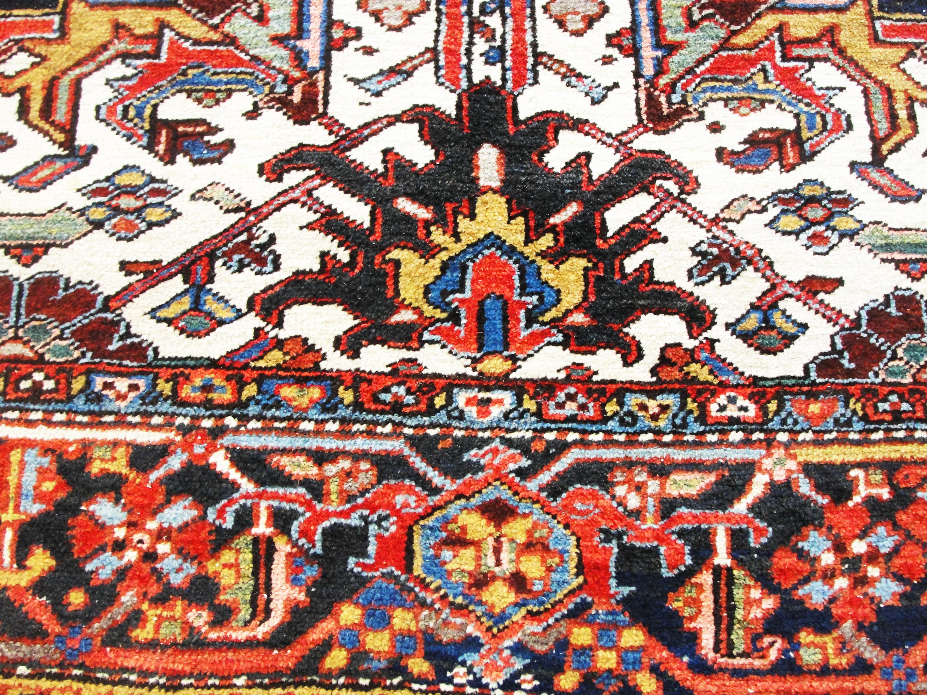 20th Century Antique Heriz Carpet, Tree of Life Excellent For Sale