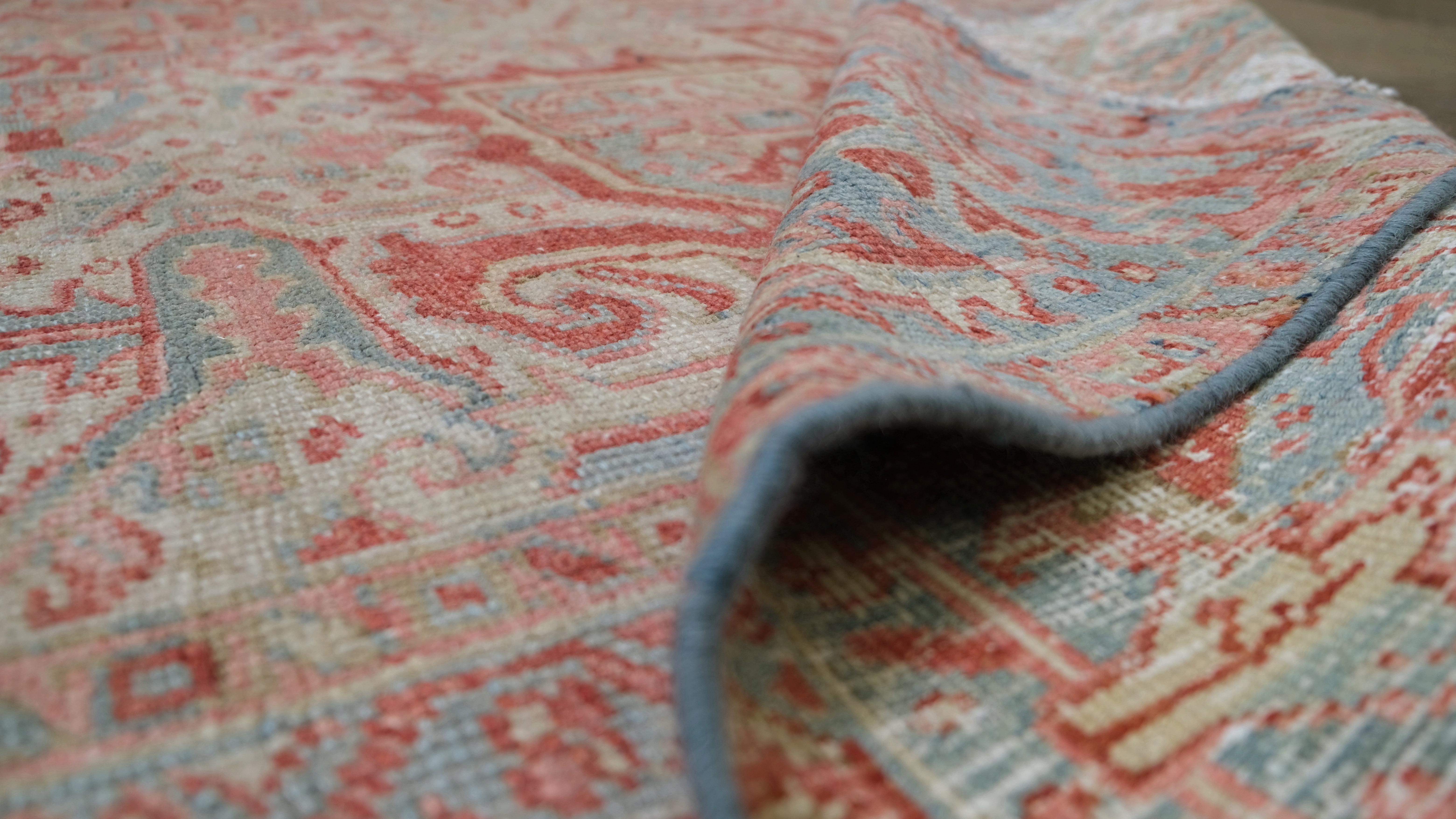 Heriz Serapi Tapis Heriz rouge et bleu 10'3''x18'10'' vers 1920 en vente