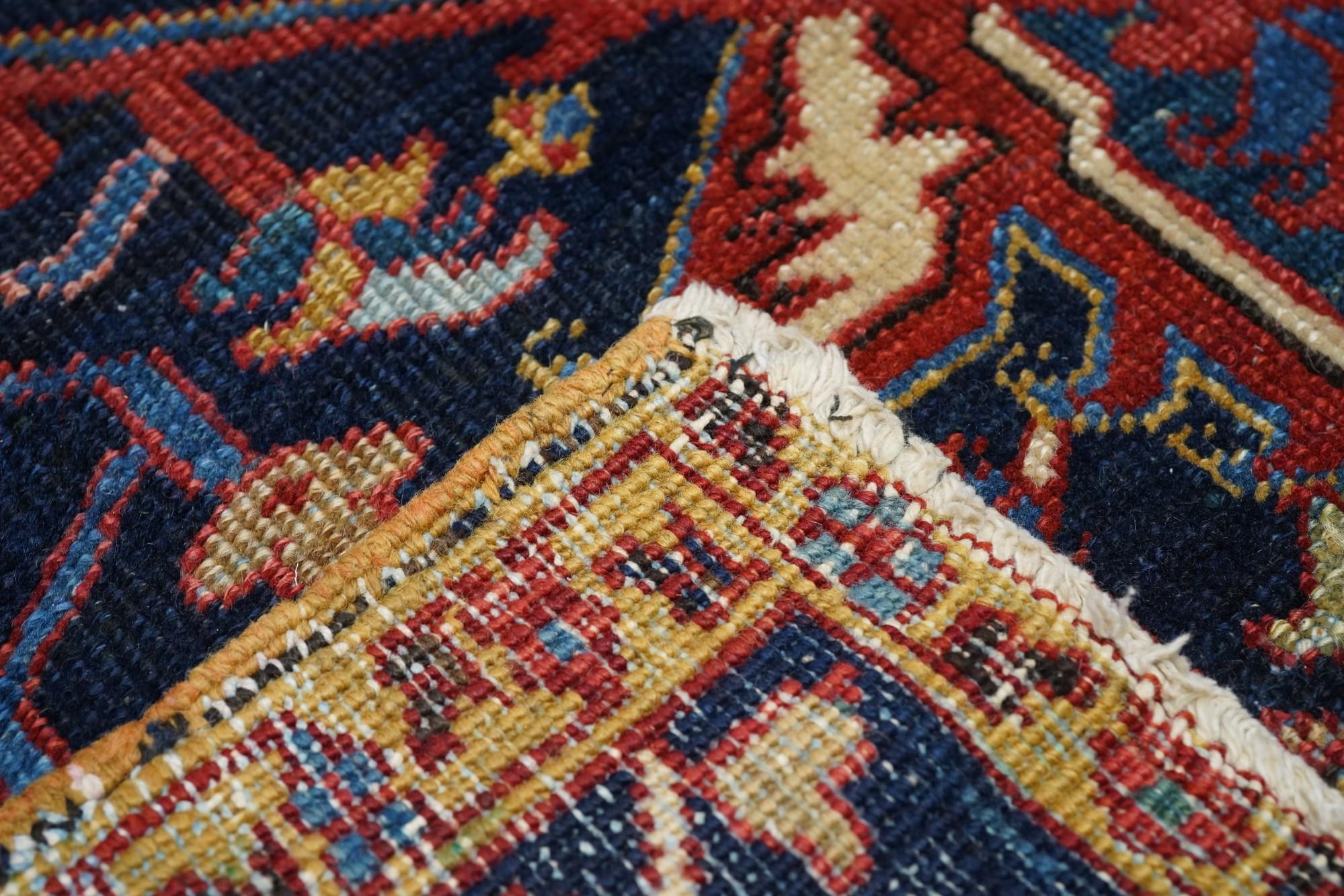 Antique Heriz Rug 12' x 14'7'' For Sale 4