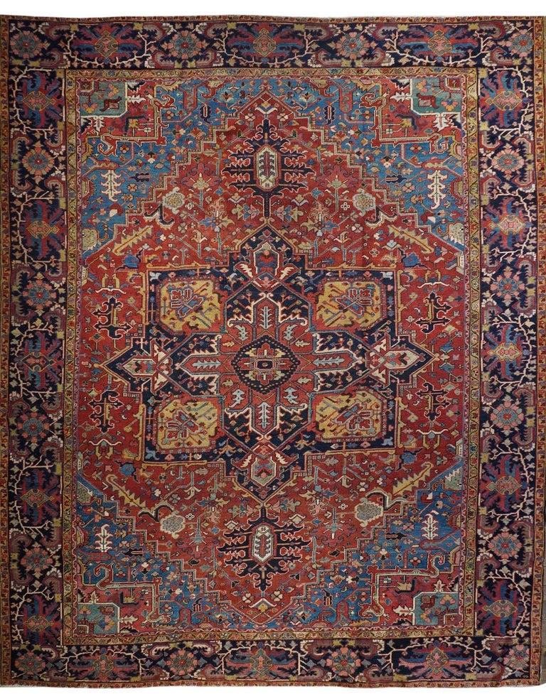Antique Heriz Rug For Sale at 1stDibs