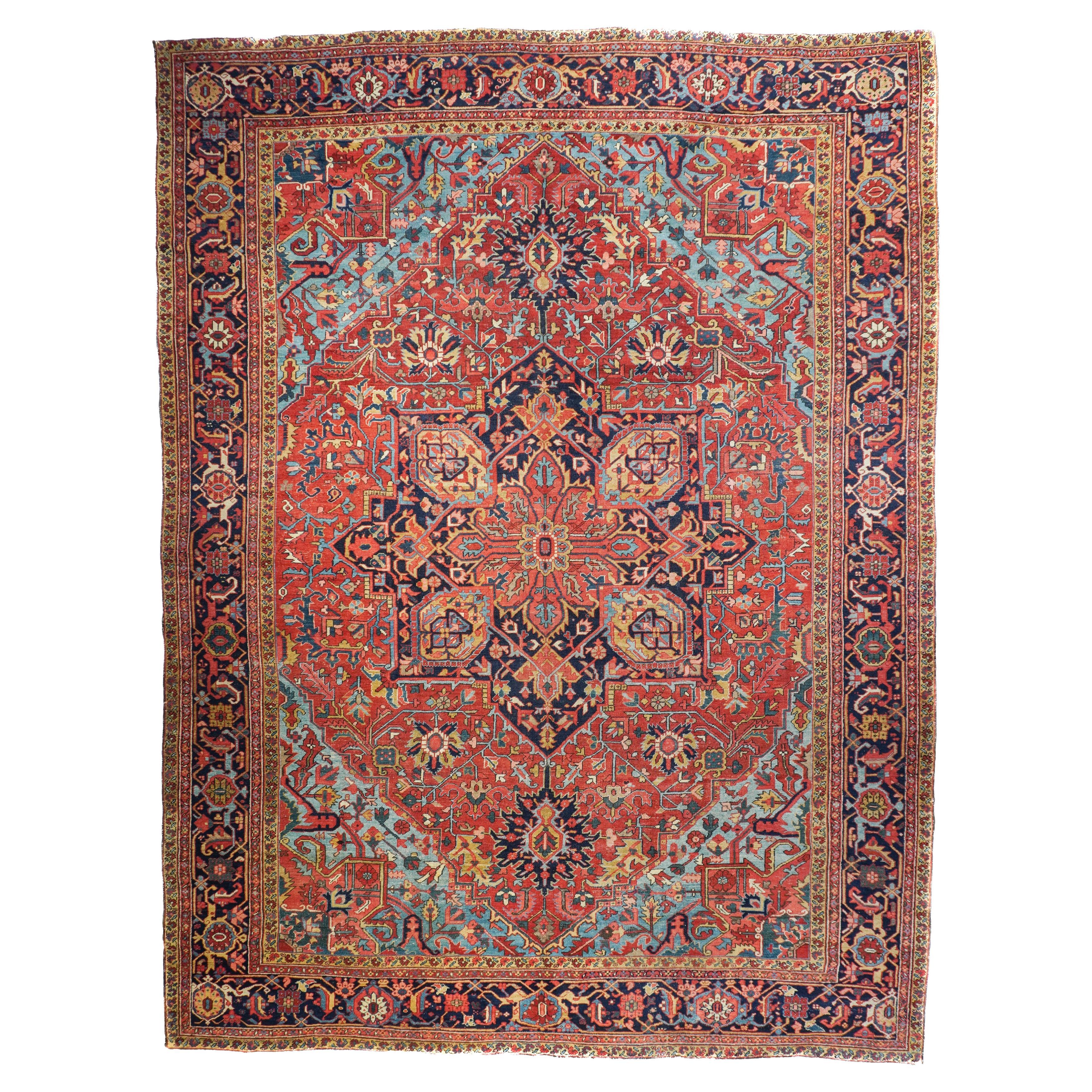 Antique Heriz Rug 12'0'' x 15'6''