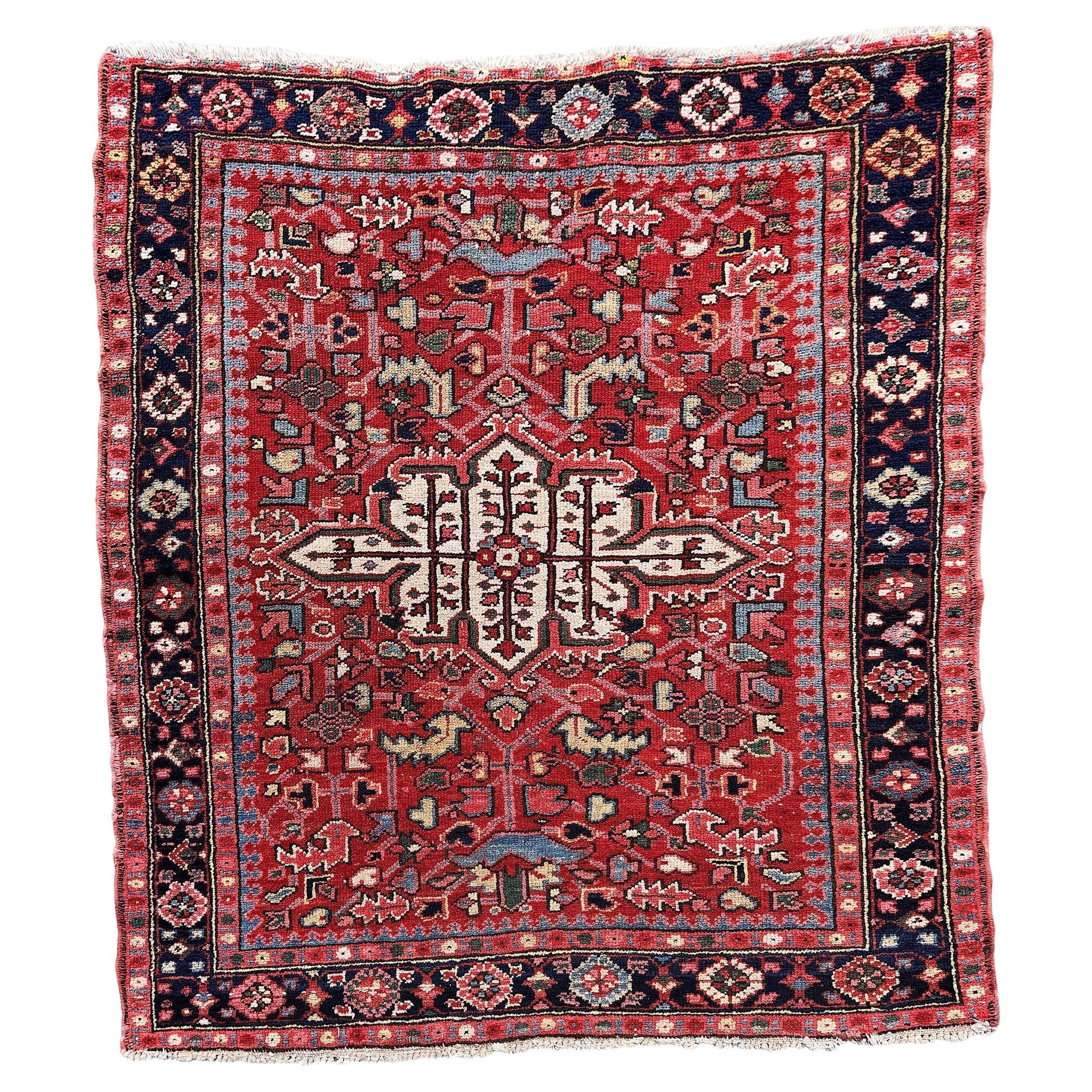 Antique Heriz Rug 1.28m x 1.15m