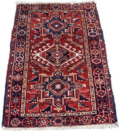 Antique Heriz Rug 1.29m x 0.96m