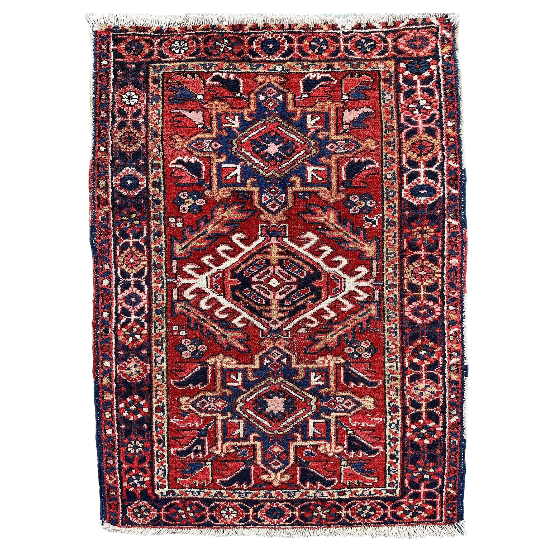 Antique Heriz Rug 1.29m x 0.96m