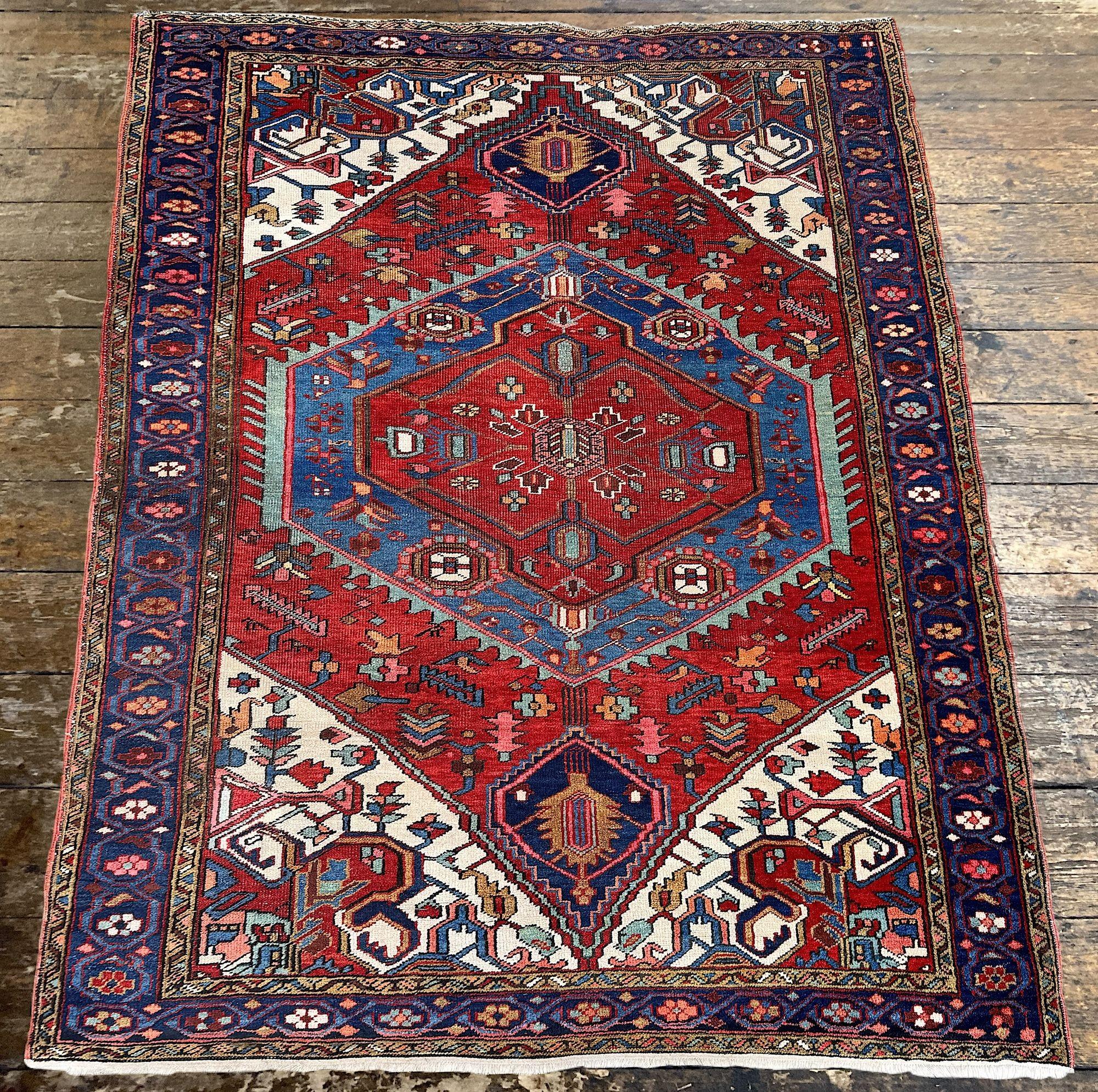 Early 20th Century Antique Heriz Rug 1.76m x 1.44mAntique Heriz Rug 1.76m x 1.44m For Sale