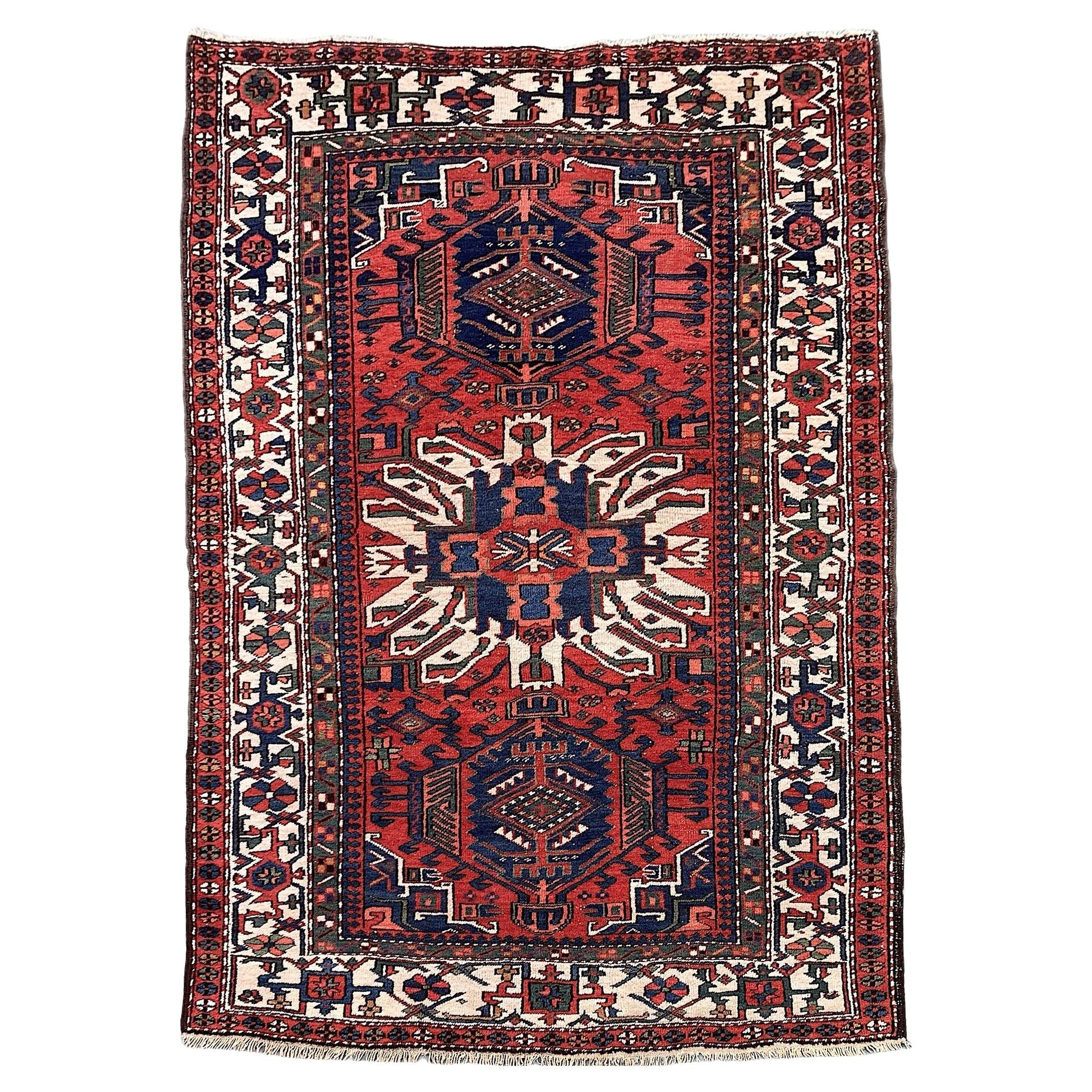 Antique Heriz Rug 2.05m x 1.37m For Sale