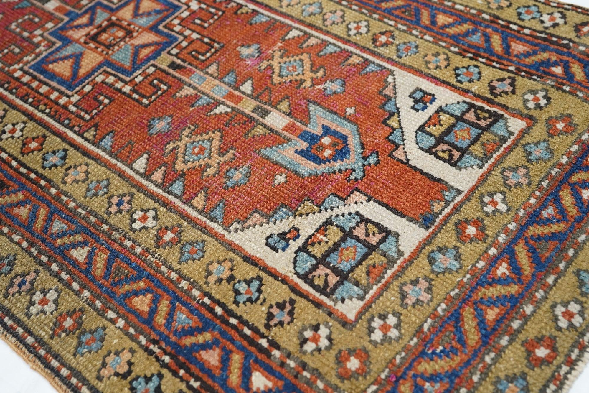 Antique Heriz Rug 2'2'' x 4'0