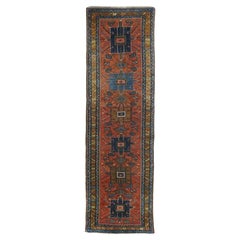 Tapis Heriz ancien de 3'5'' x 10'4'' pouces