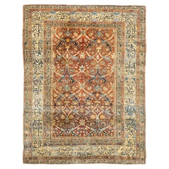 Antique Heriz Rug 4'3'' x 5'6''
