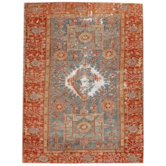 Antique Heriz Rug, 4
8" x 6
