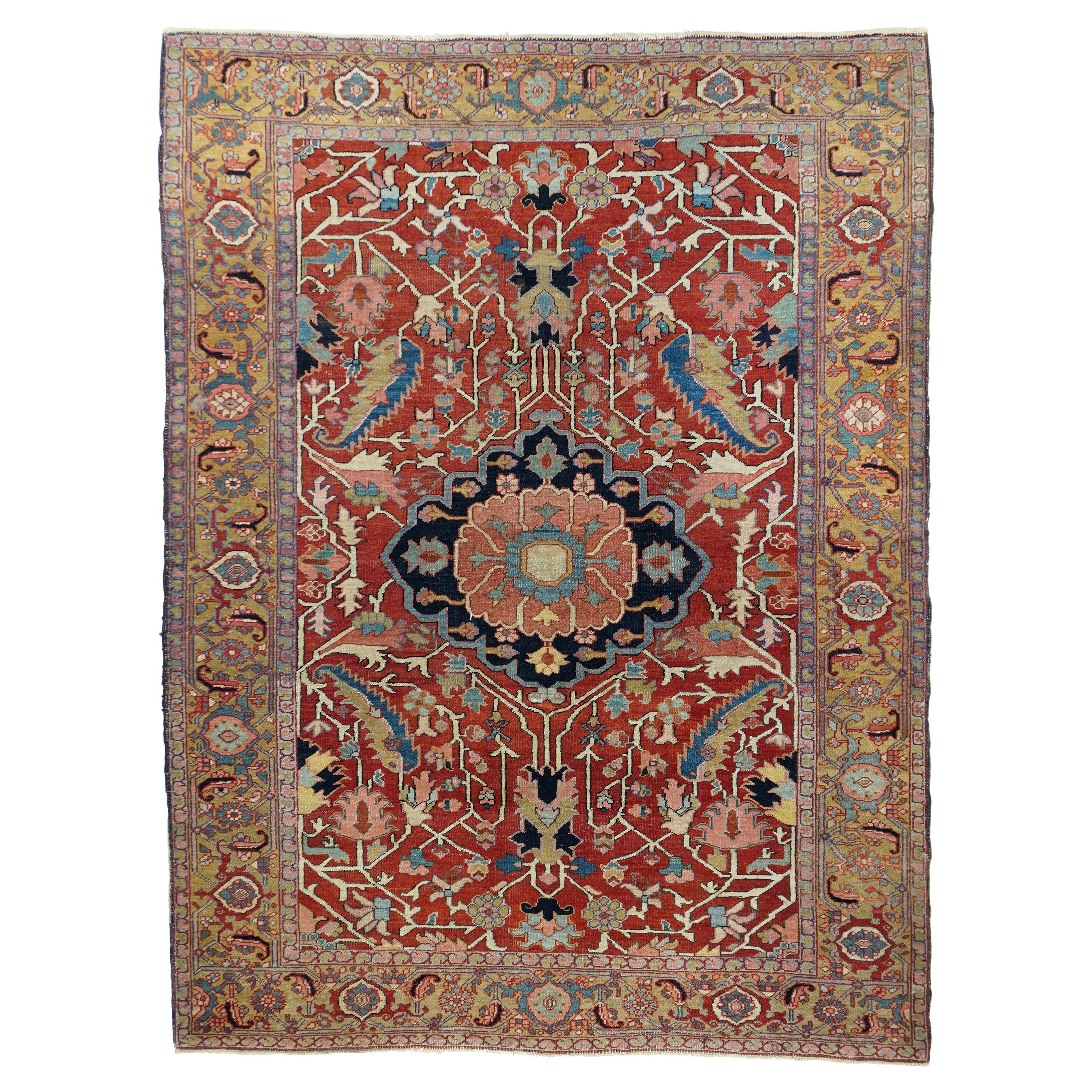 Tappeto Heriz antico 5'2'' x 6'10''