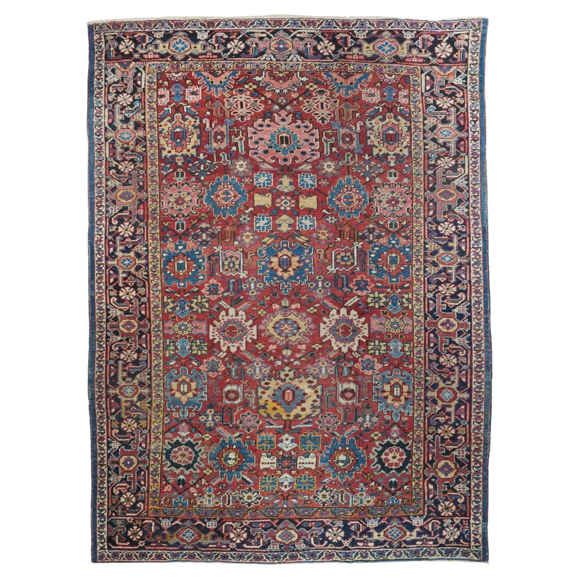 Antique Heriz Rug 6'10" x 9'8"