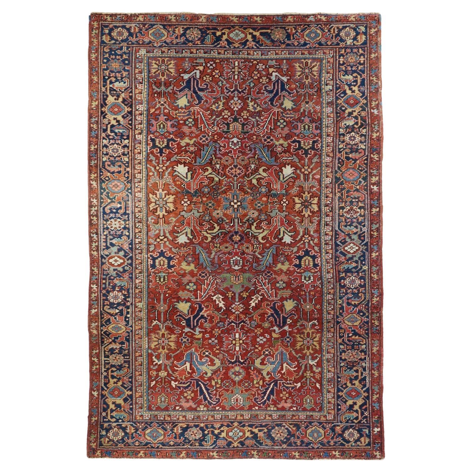 Antique Heriz Rug 6'8'' x 9'11''
