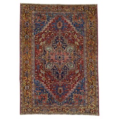 Antique Heriz Rug 7'3" x 10'3" #17098