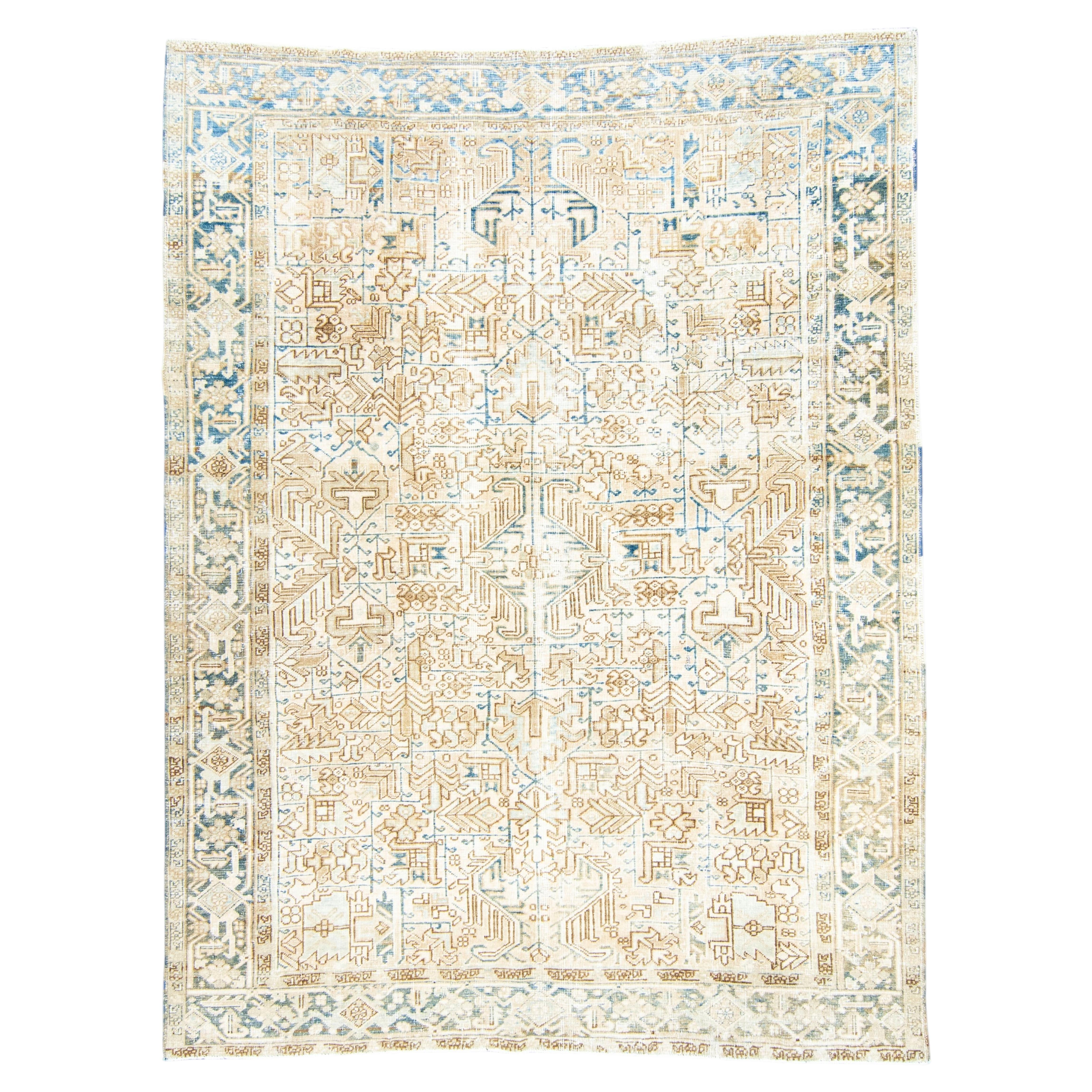 Antique Heriz Rug 7'6" x 10'4" #16898