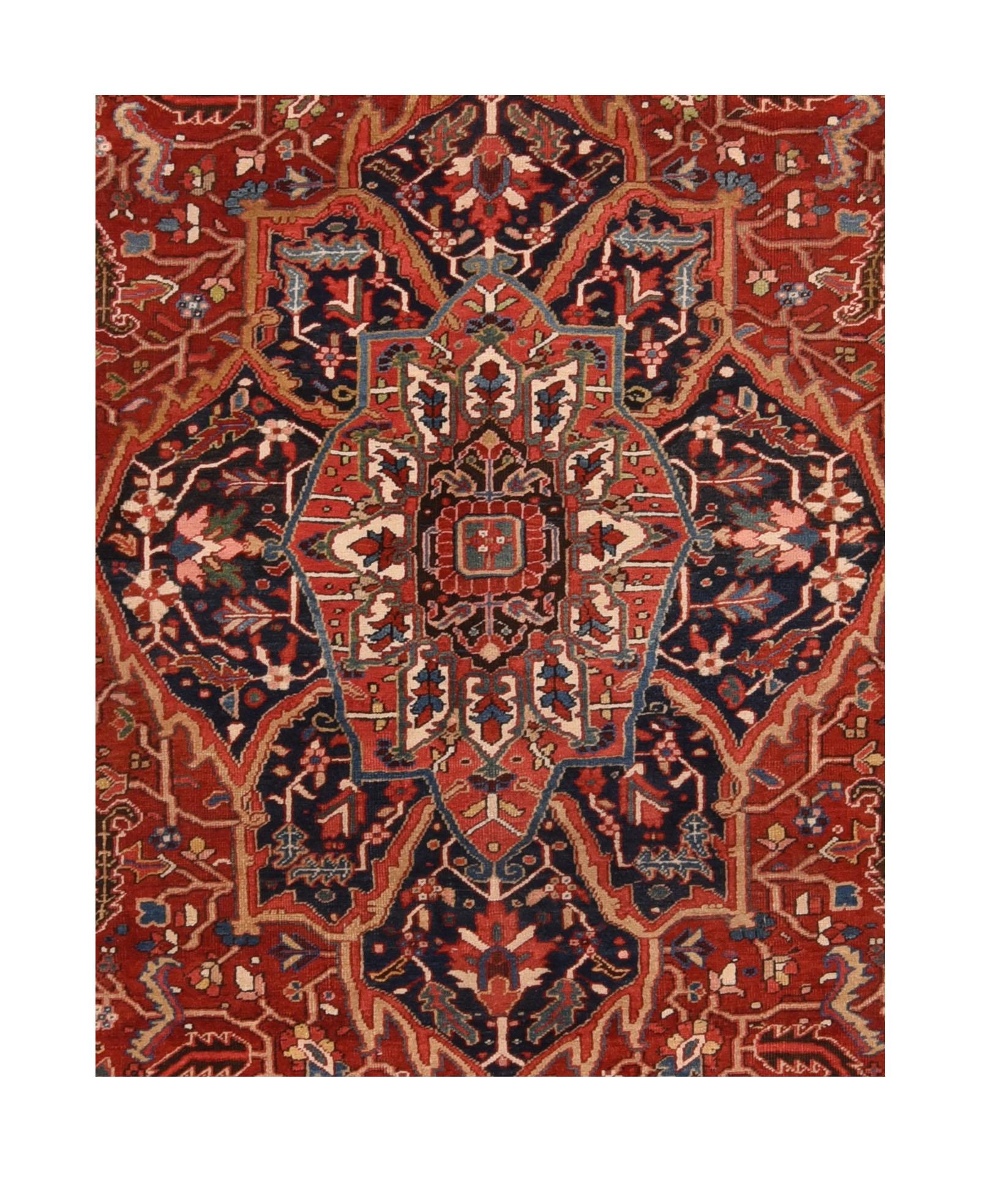 Antiker Heriz-Teppich 8'5'' x 11' (Persisch) im Angebot