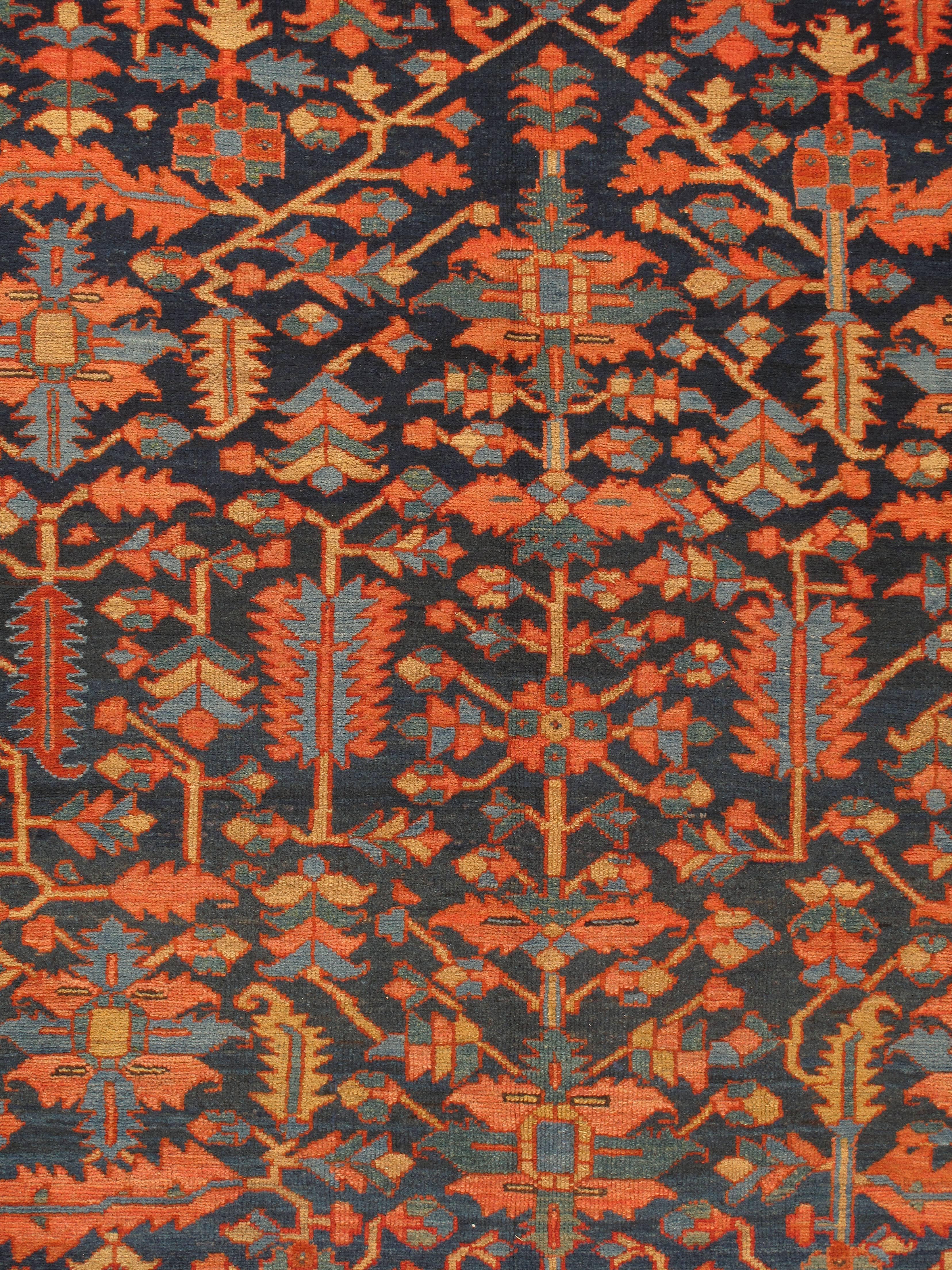 Heriz Serapi Antique Heriz Rug Carpet, circa 1900
