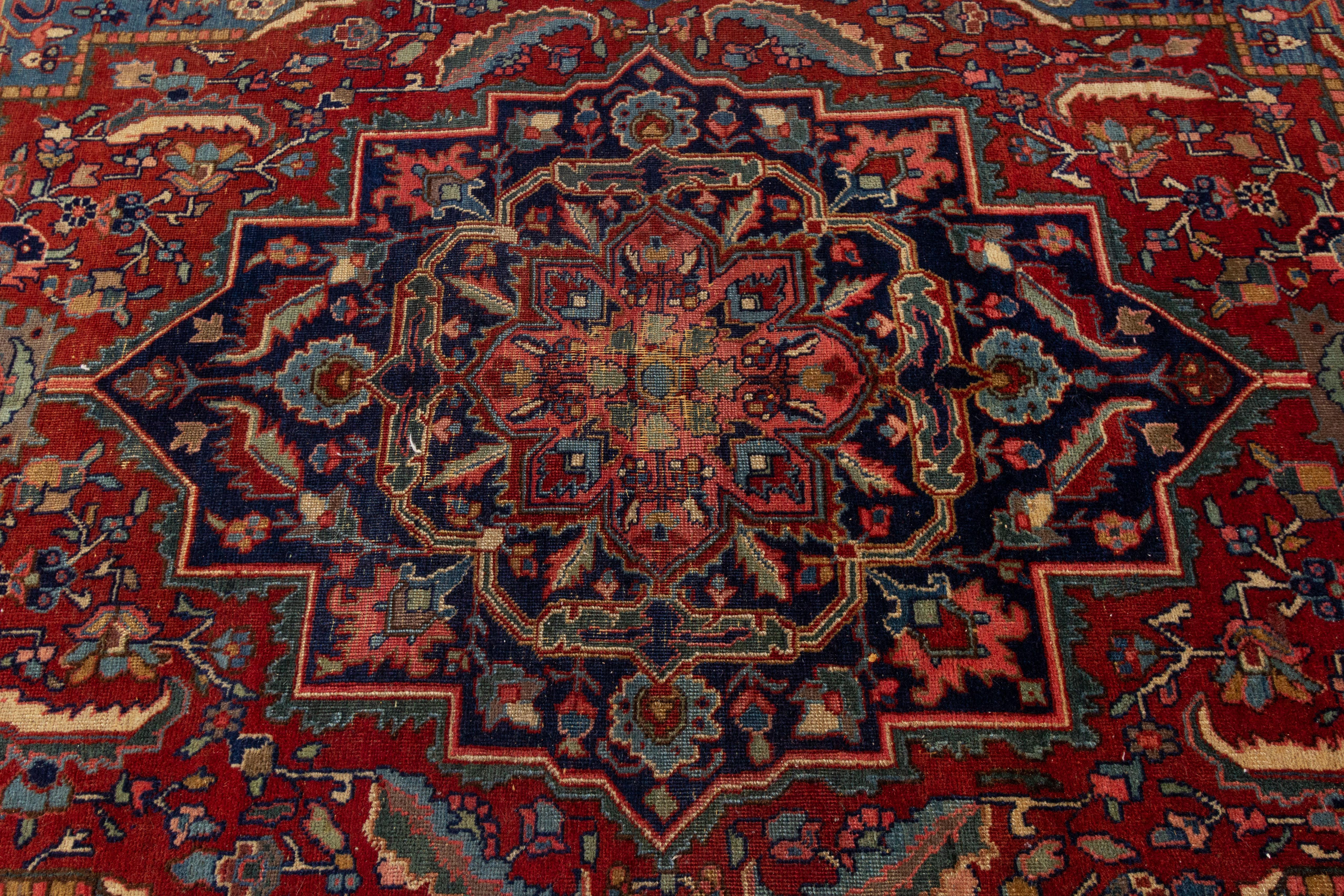 Heriz Serapi Tapis antique Heriz en vente