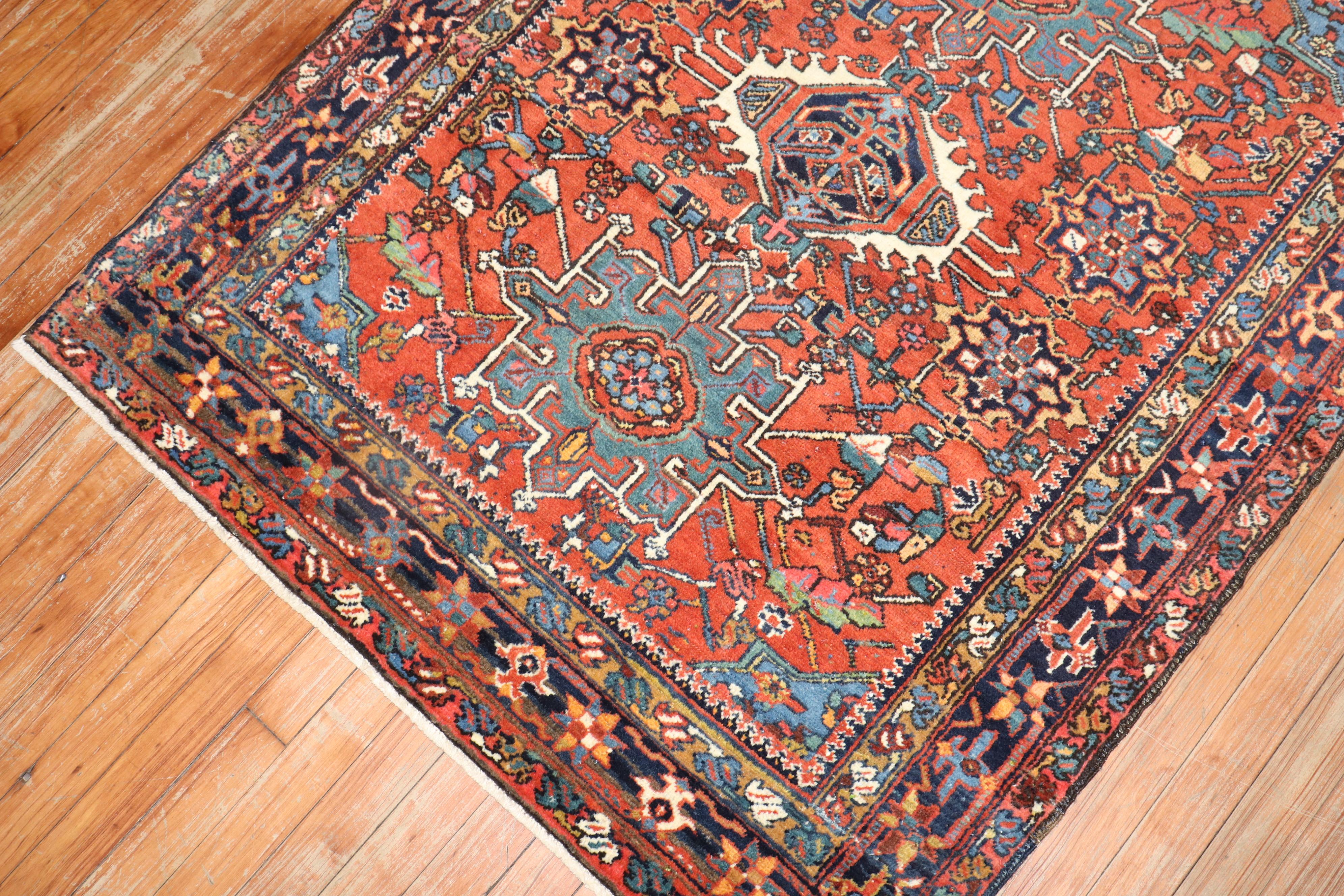 Persian Antique Heriz Rug For Sale