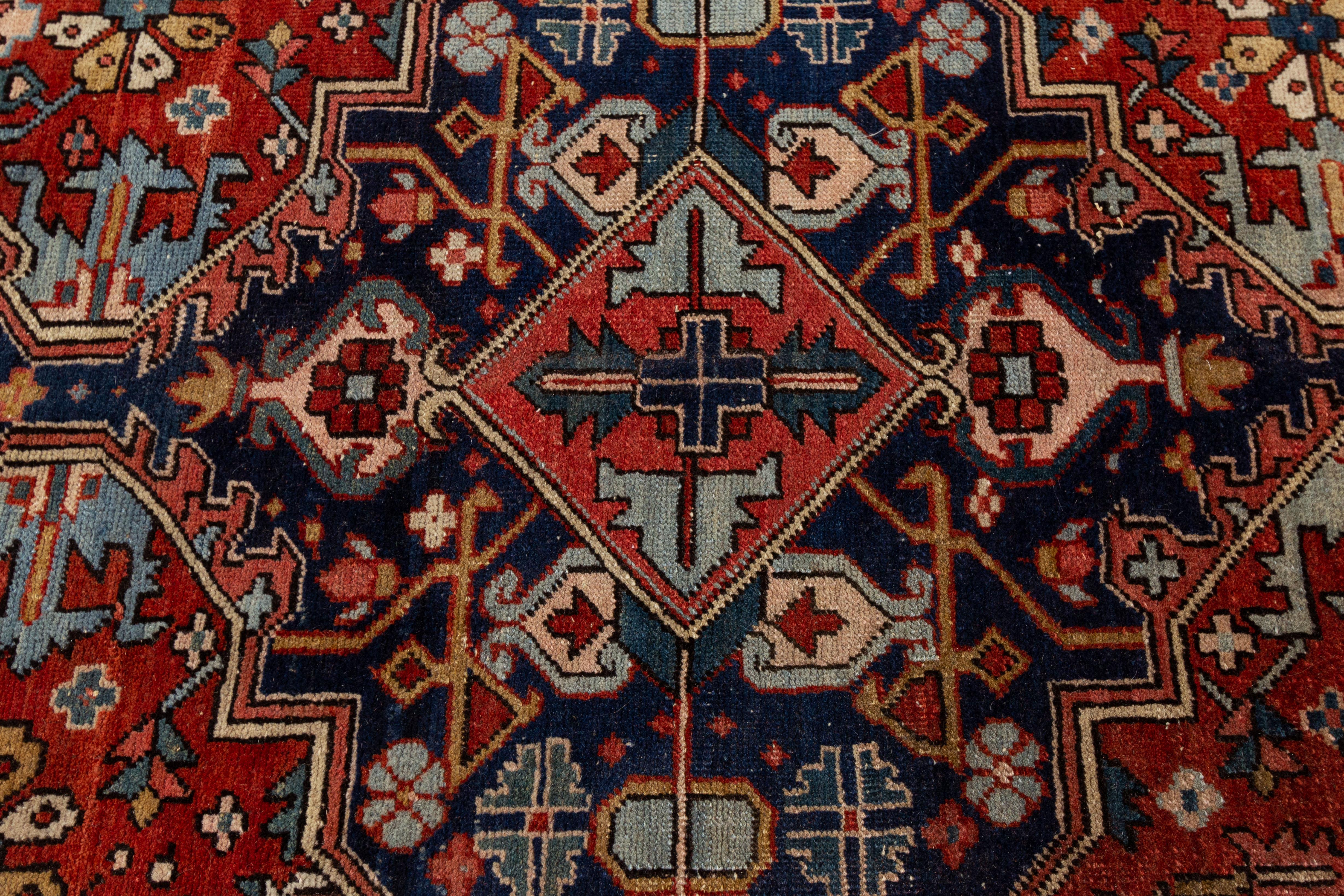 Persian Antique Heriz Rug For Sale