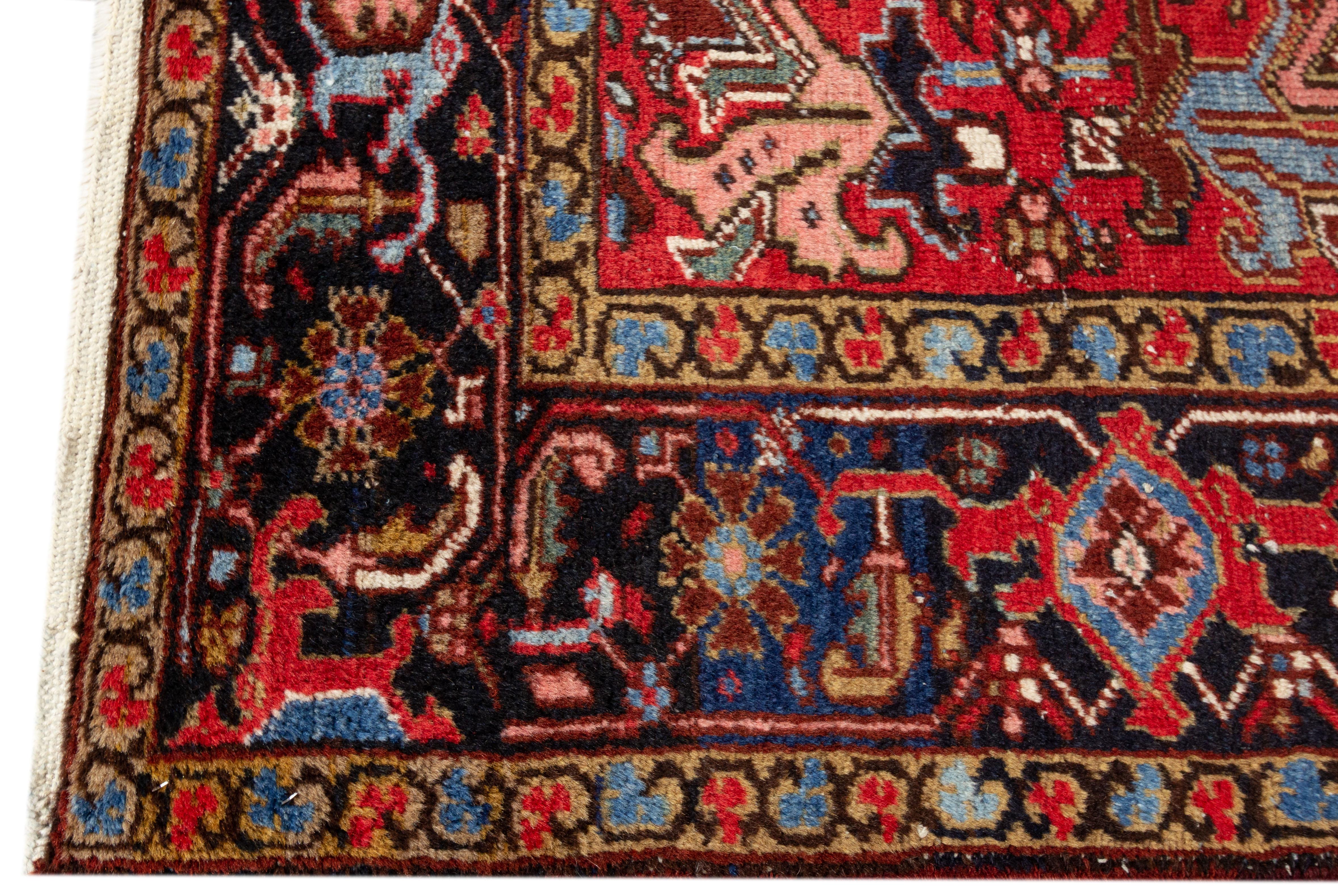 Antique Heriz Rug In Good Condition For Sale In Norwalk, CT