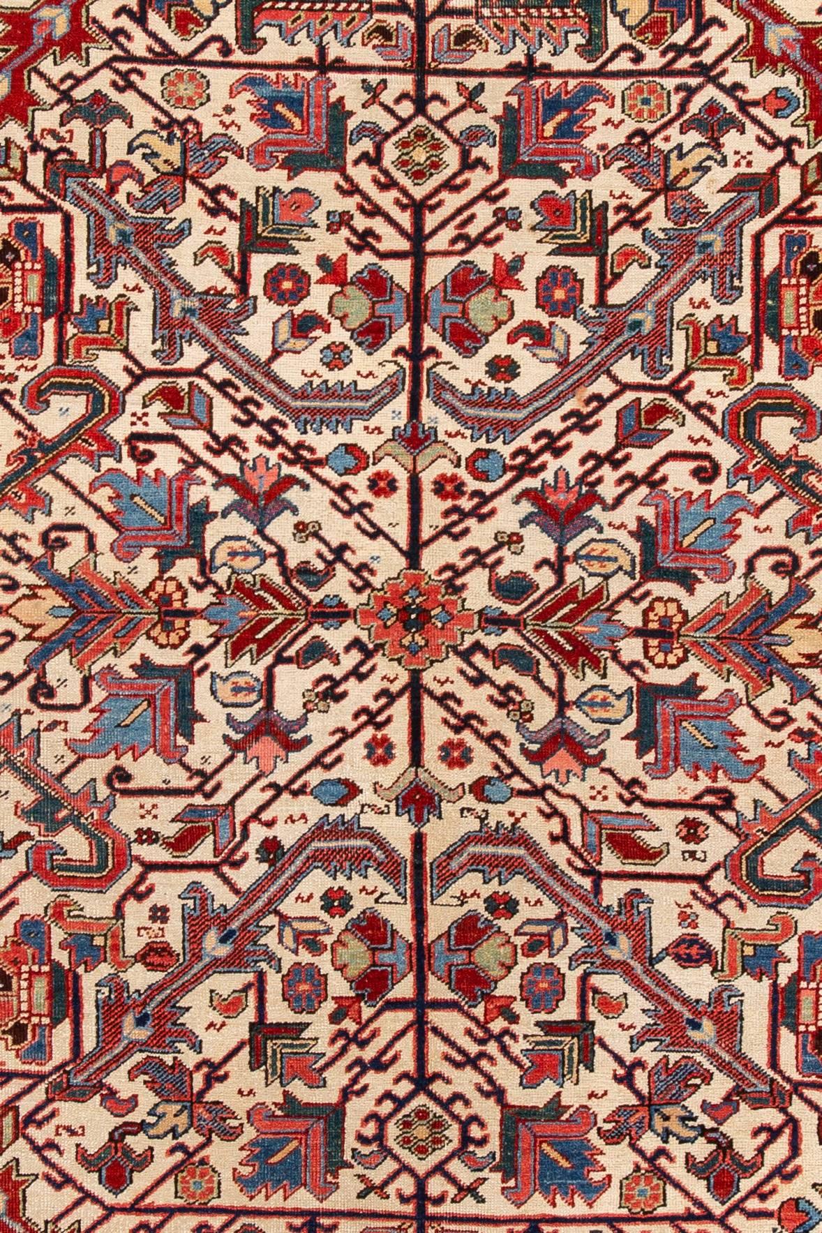 Wool Antique Heriz Rug