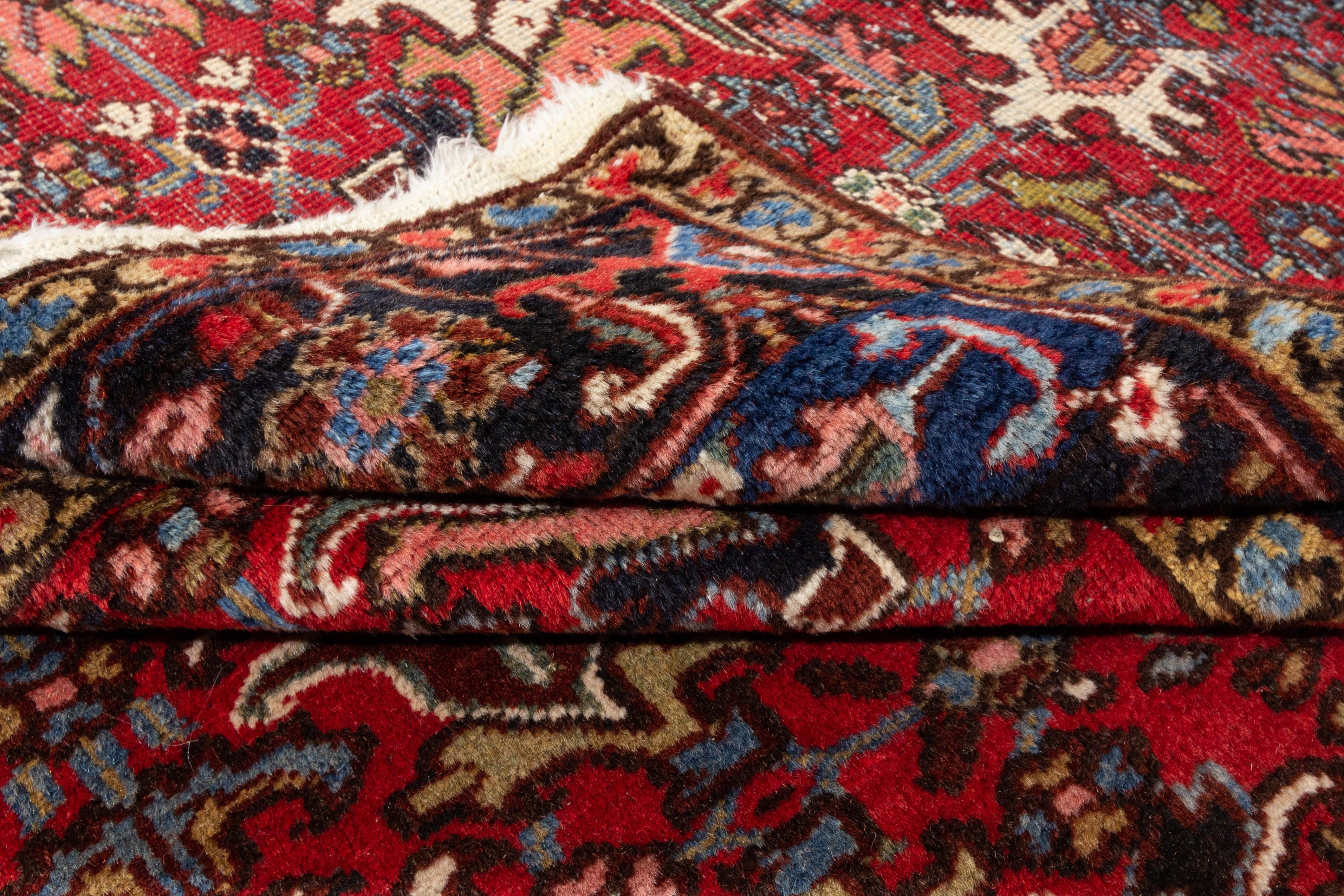 Mid-20th Century Antique Heriz Rug For Sale