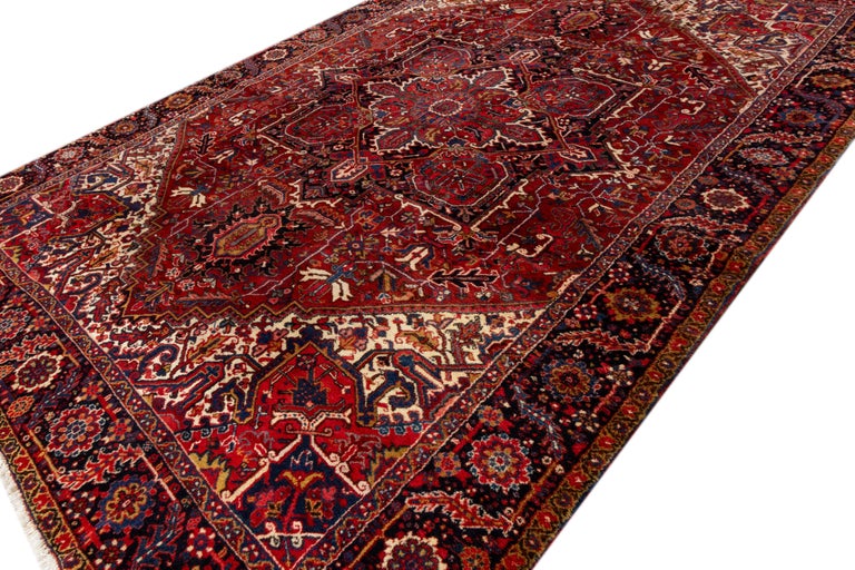 Antique Heriz Rug For Sale at 1stDibs