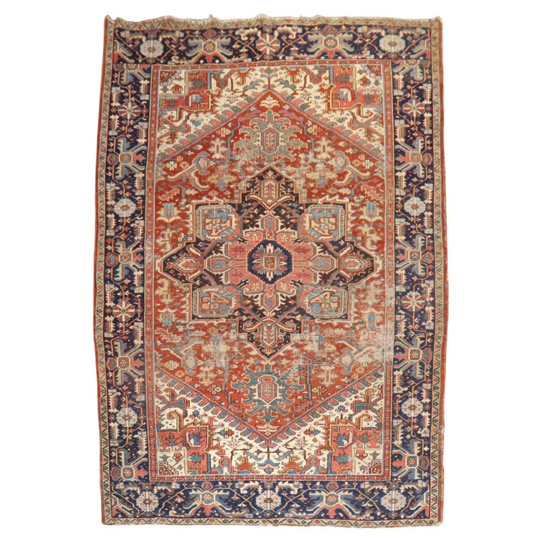 Antique Heriz Rug For Sale at 1stDibs
