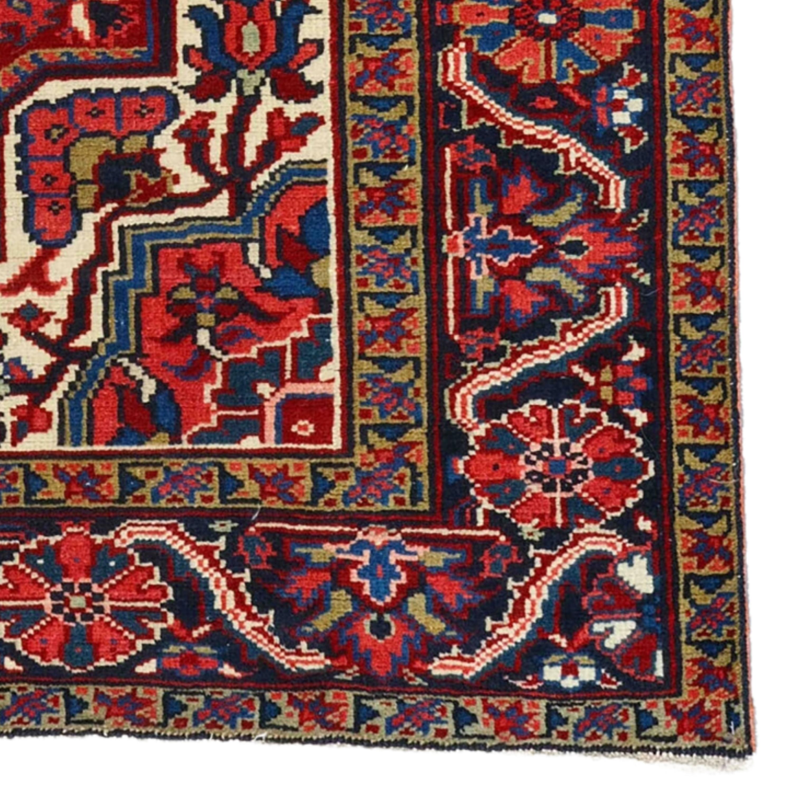 Wool Antique Heriz Rug - Late of the 19th Century Heriz Rug, Antique Rug, Vintage Rug For Sale