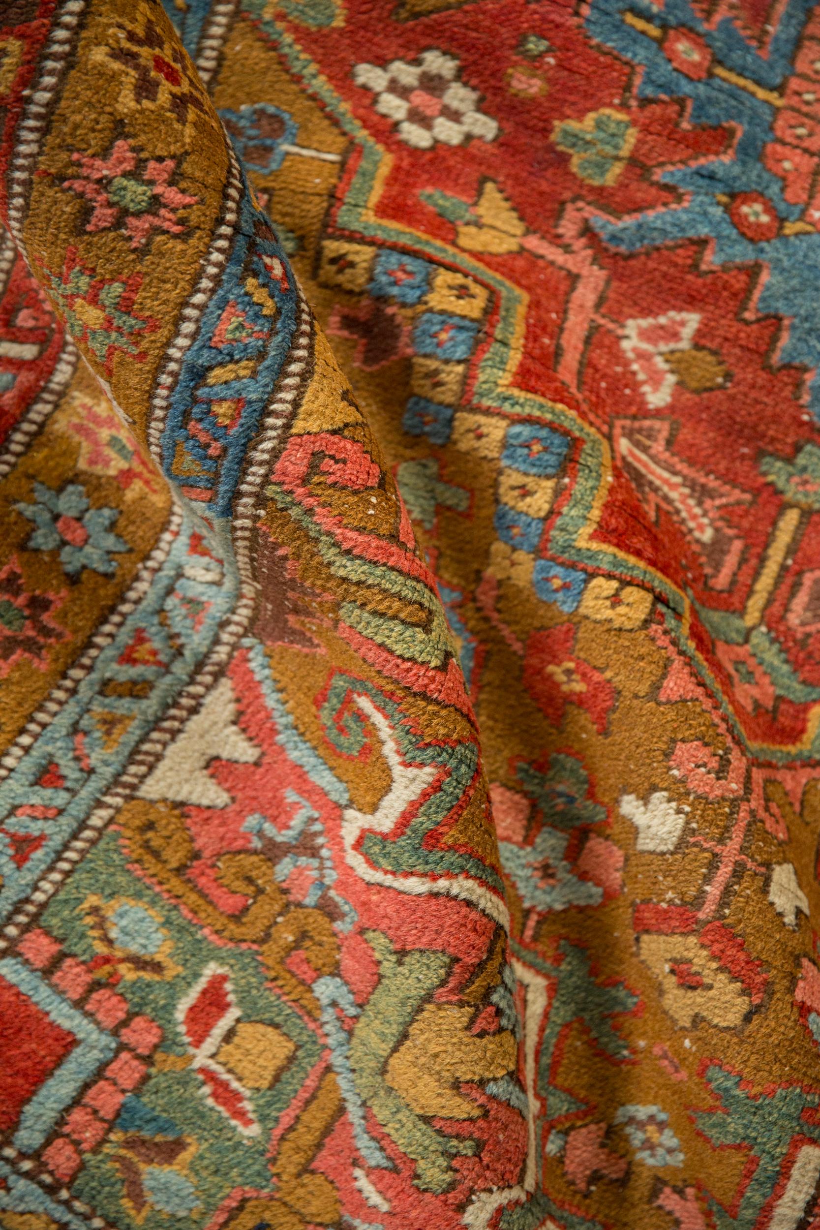 Antique Heriz Rug Runner For Sale 3