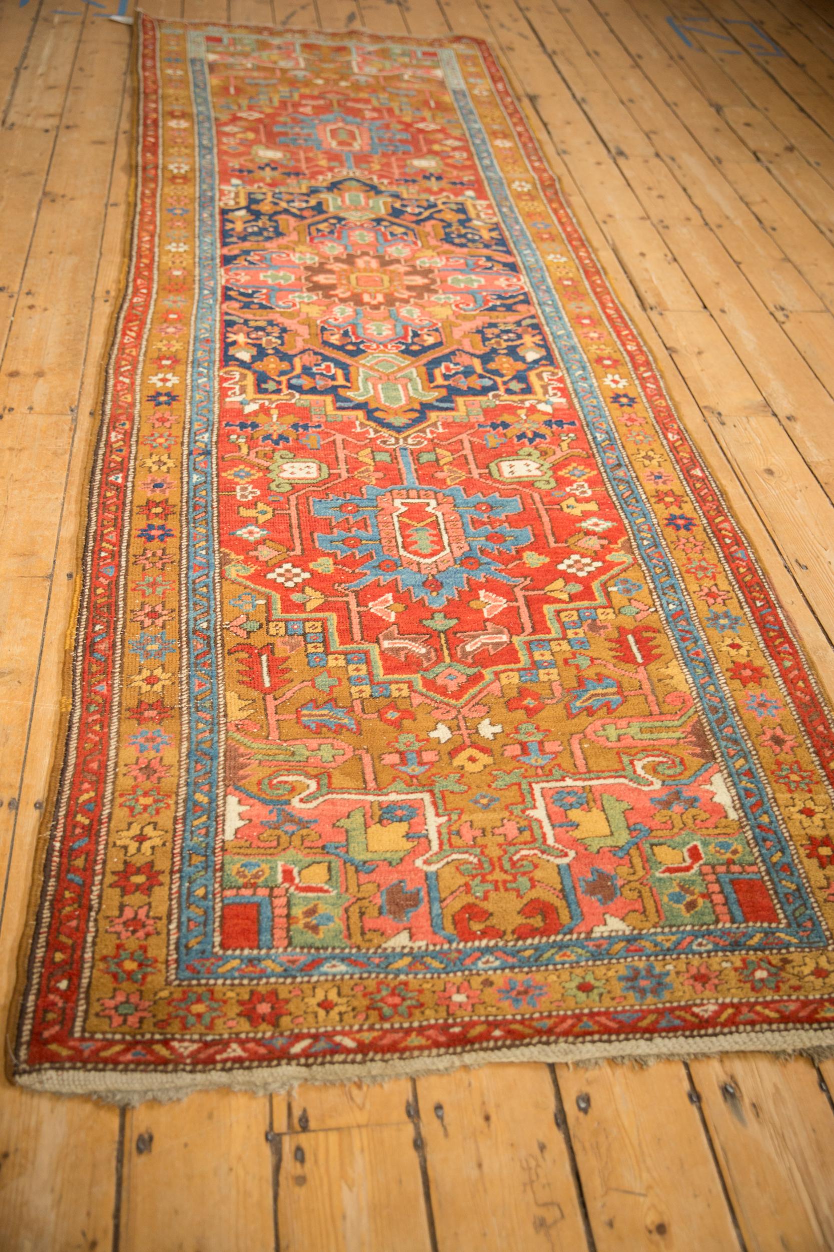 Heriz Serapi Antique Heriz Rug Runner For Sale
