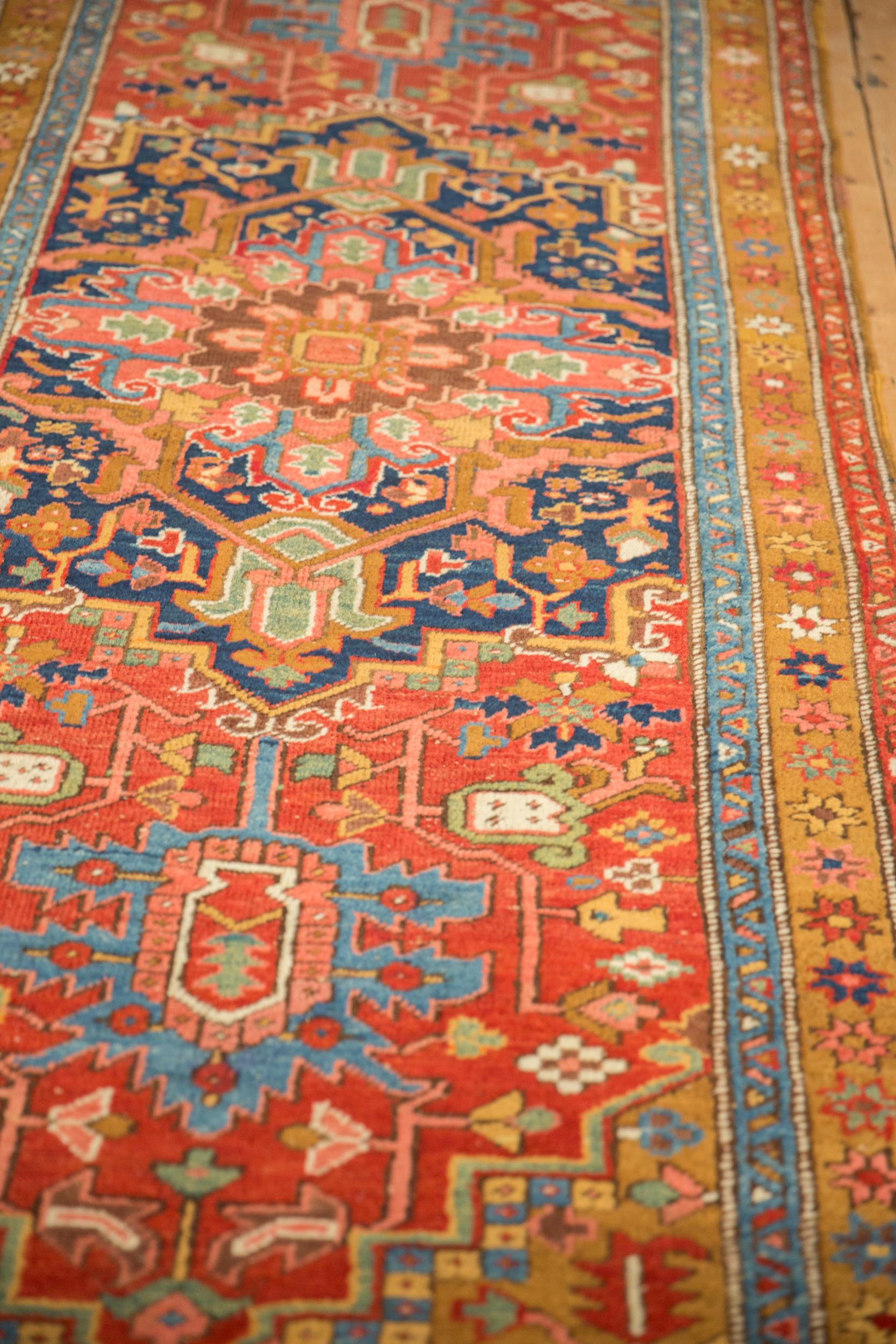 Persian Antique Heriz Rug Runner For Sale