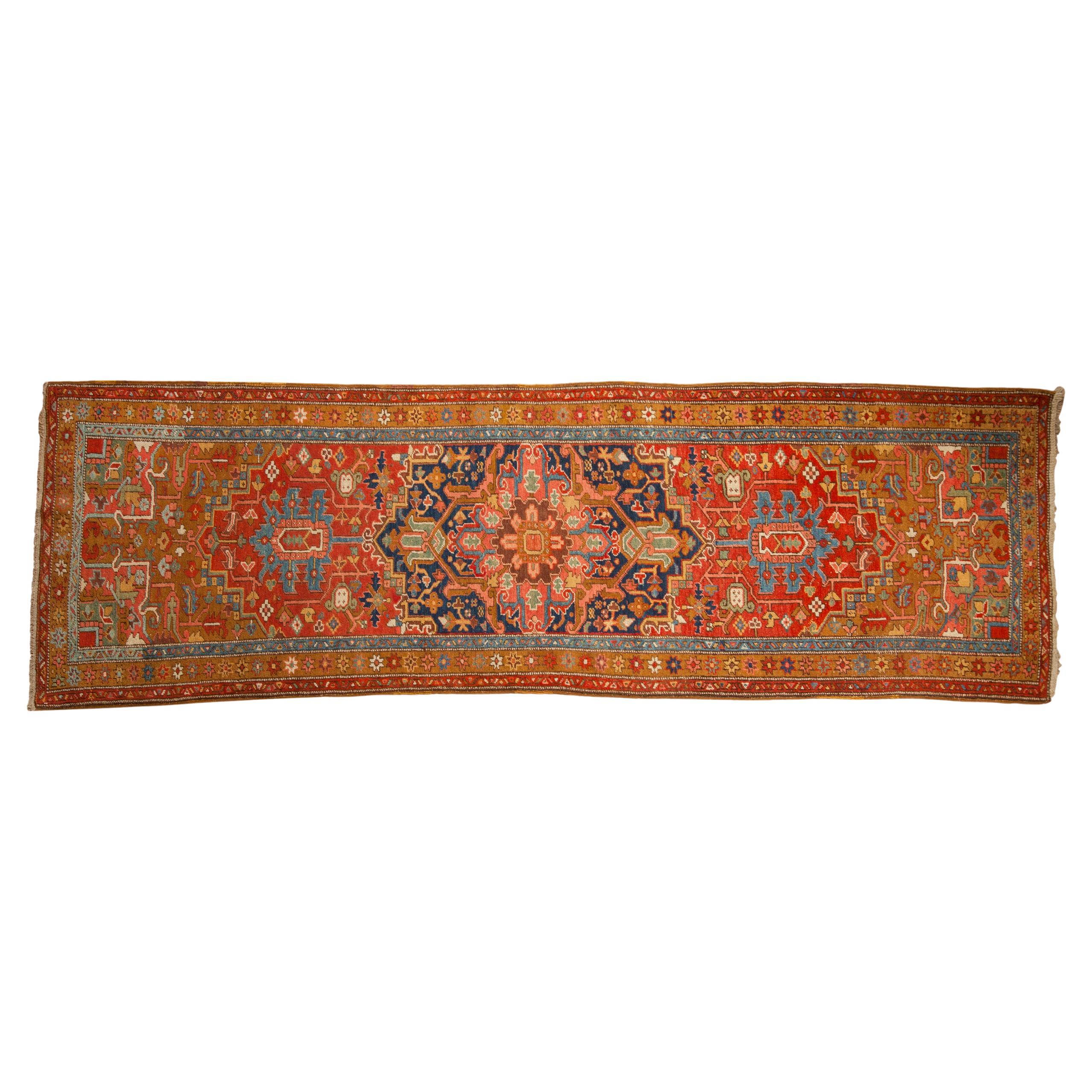 Antique Heriz Rug Runner