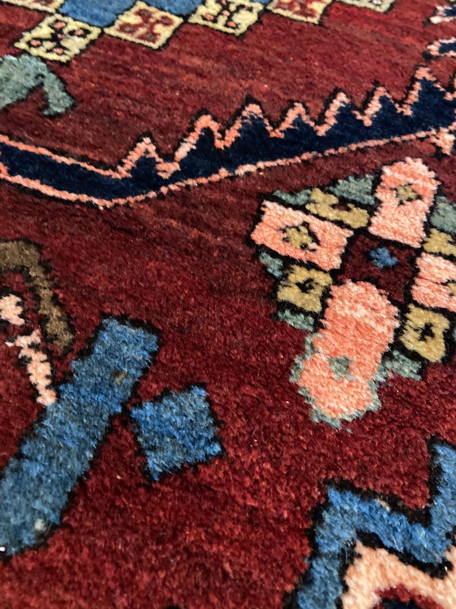 Antique Heriz Runner 2.98m x 0.87m en venta 5