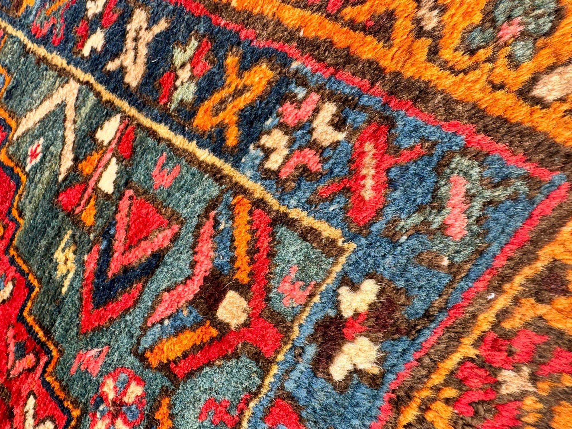 Antique Heriz Runner 3.13m x 0.84m For Sale 5