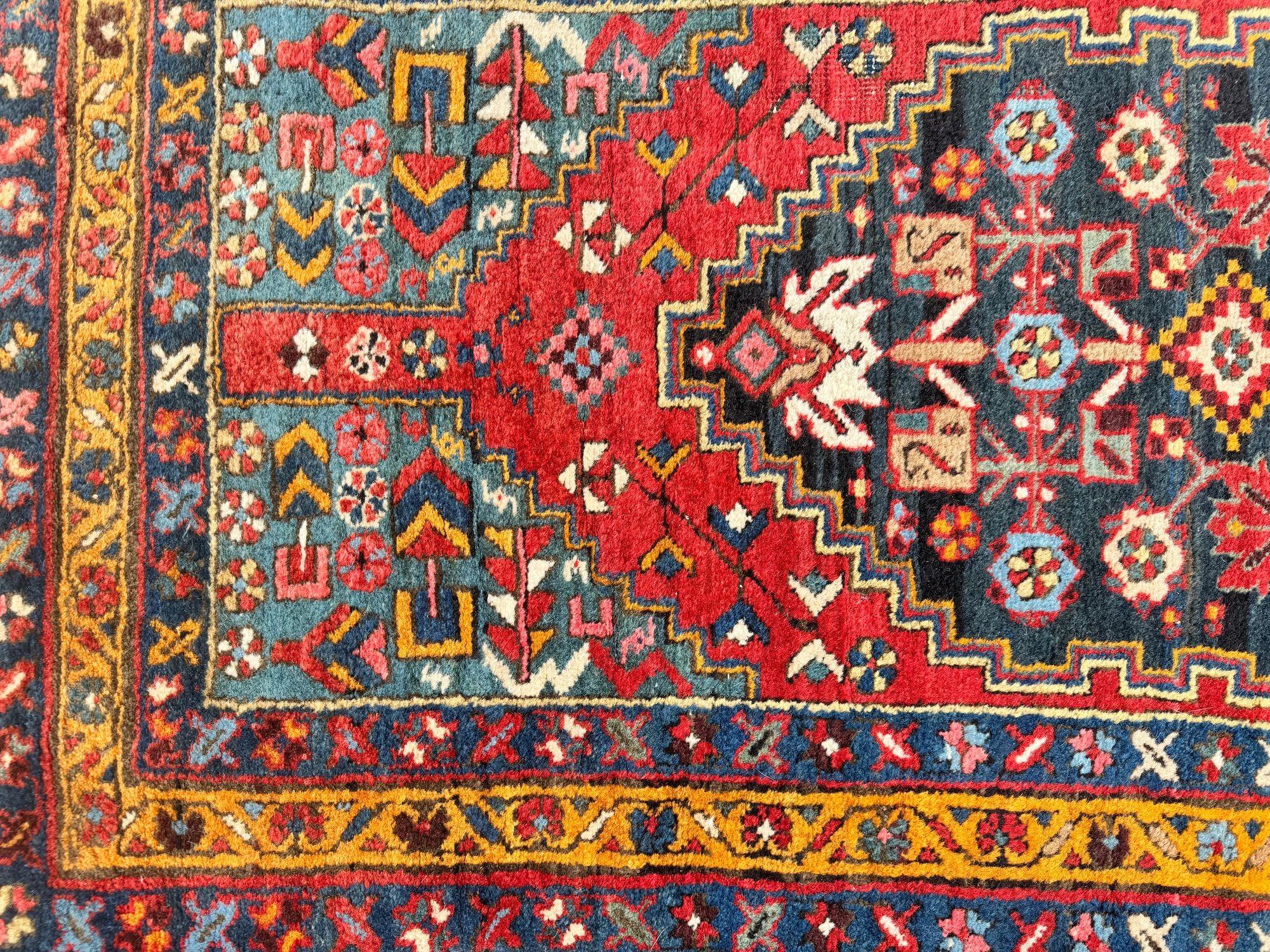 Antique Heriz Runner 3.13m x 0.84m For Sale 7